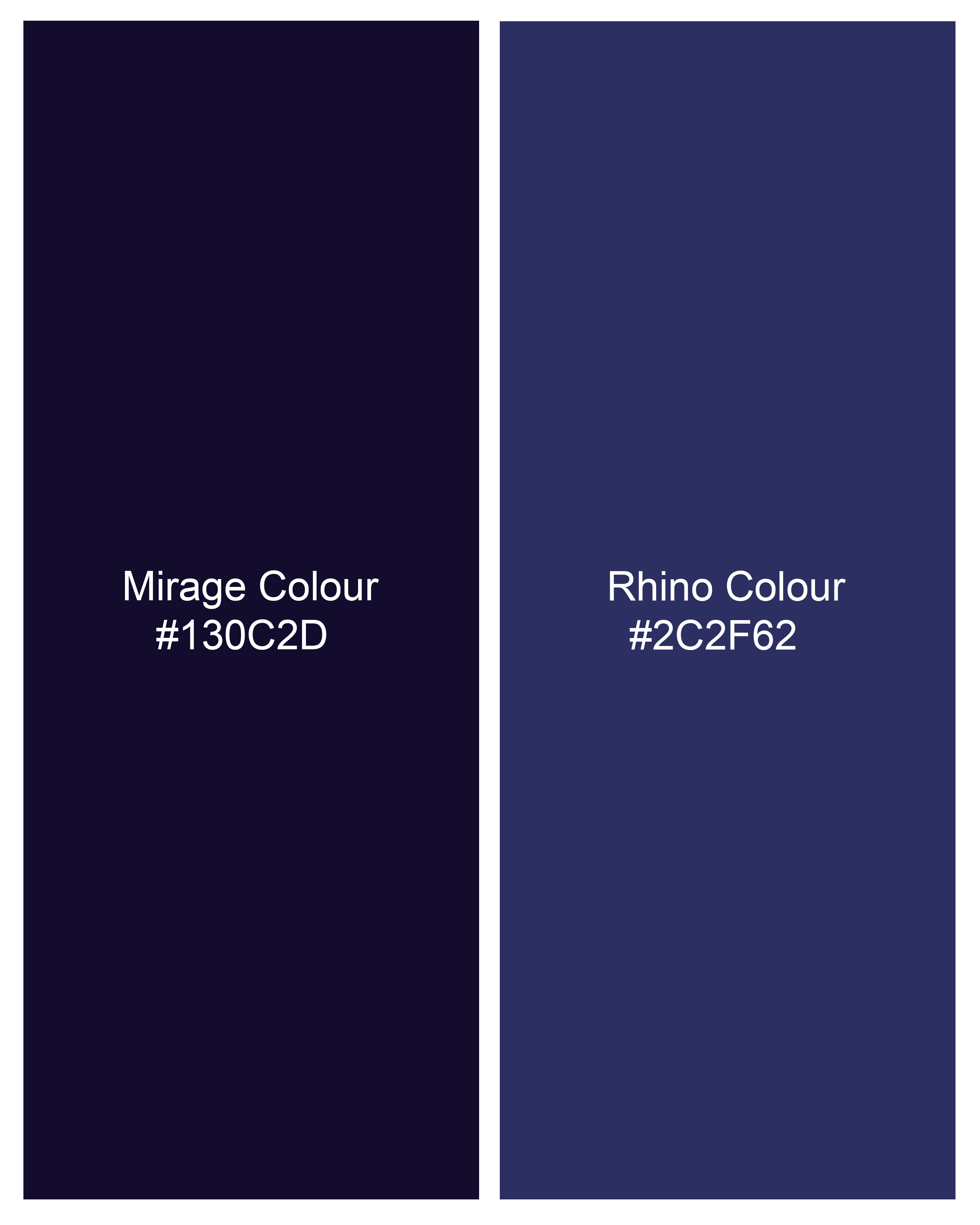 Mirage Navy Blue and Rhino Blue Striped Dobby Shorts SR246-28, SR246-30, SR246-32, SR246-34, SR246-36, SR246-38, SR246-40, SR246-42, SR246-44