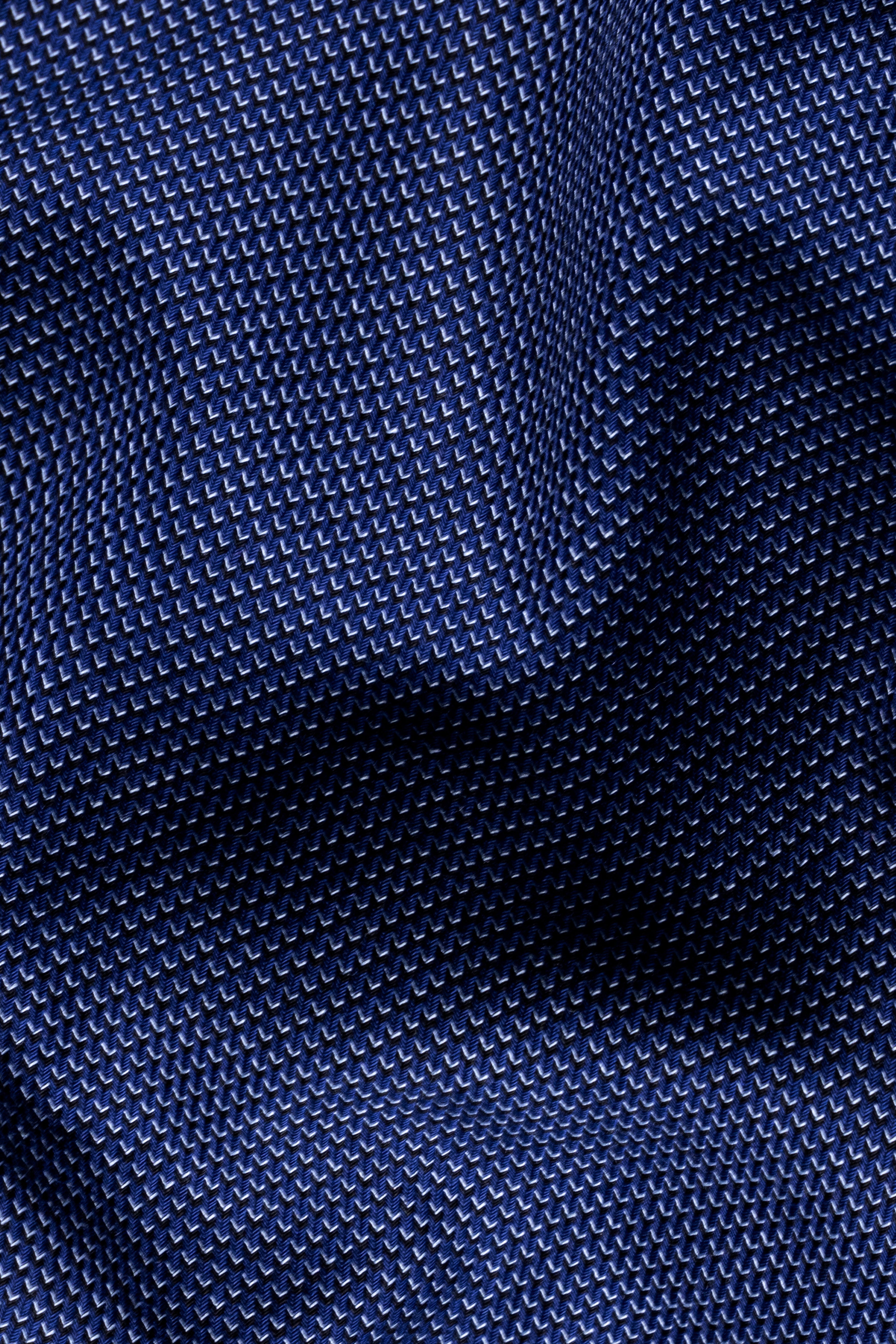 Cove Blue Dobby Textured Giza Cotton Shorts SR370-28, SR370-30, SR370-32, SR370-34, SR370-36, SR370-38, SR370-40, SR370-42, SR370-44