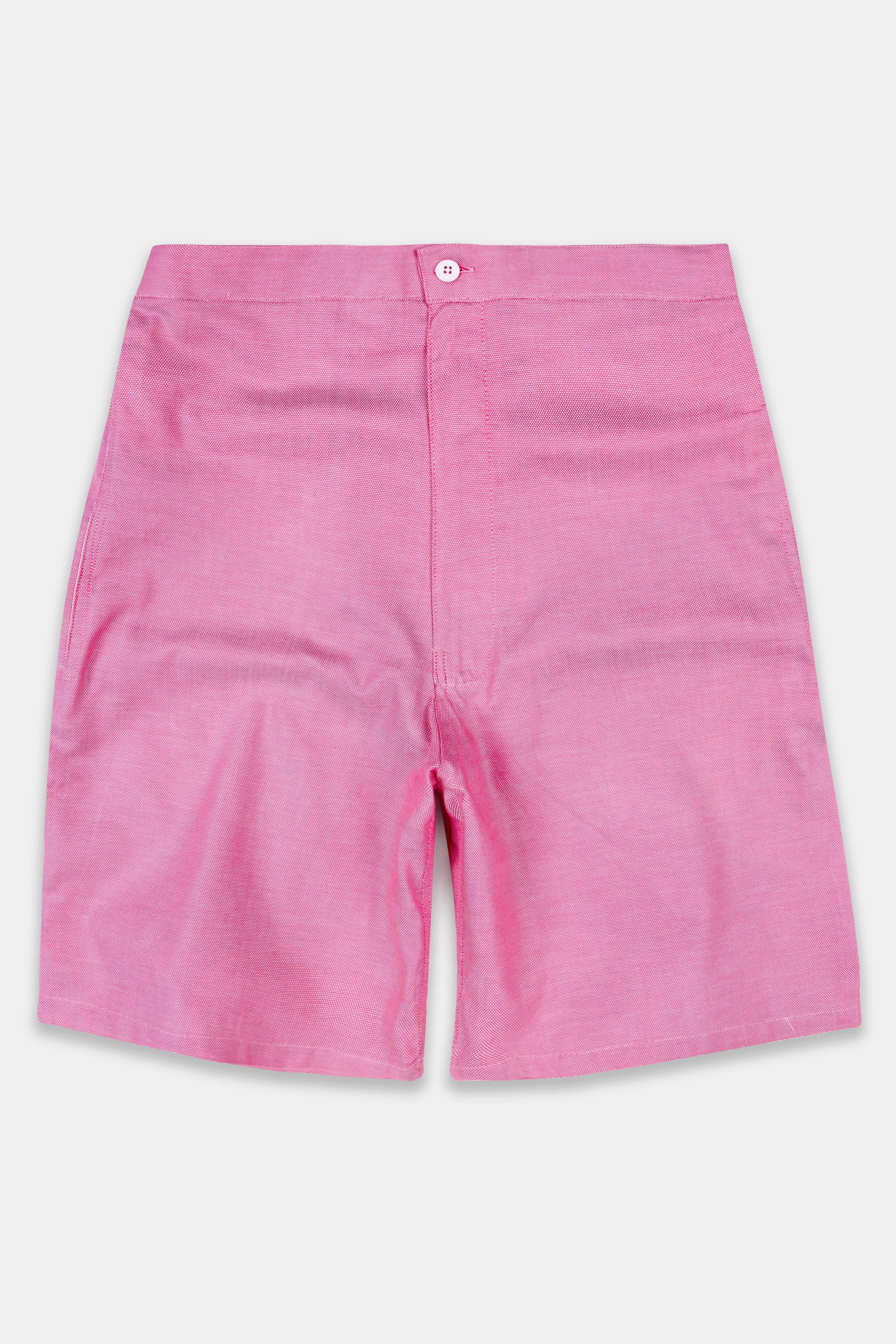Thulian Pink Dobby Textured Giza Cotton Shorts SR378-28, SR378-30, SR378-32, SR378-34, SR378-36, SR378-38, SR378-40, SR378-42, SR378-44