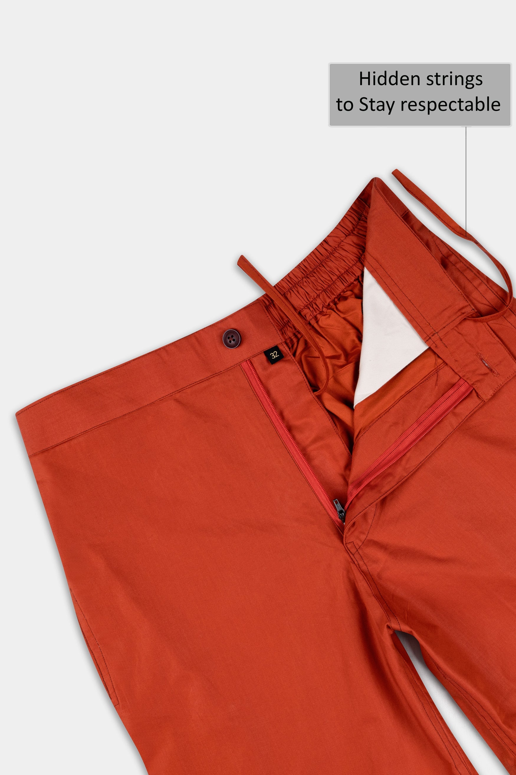 Orioles Orange Twill Premium Cotton Shorts SR390-28, SR390-30, SR390-32, SR390-34, SR390-36, SR390-38, SR390-40, SR390-42, SR390-44