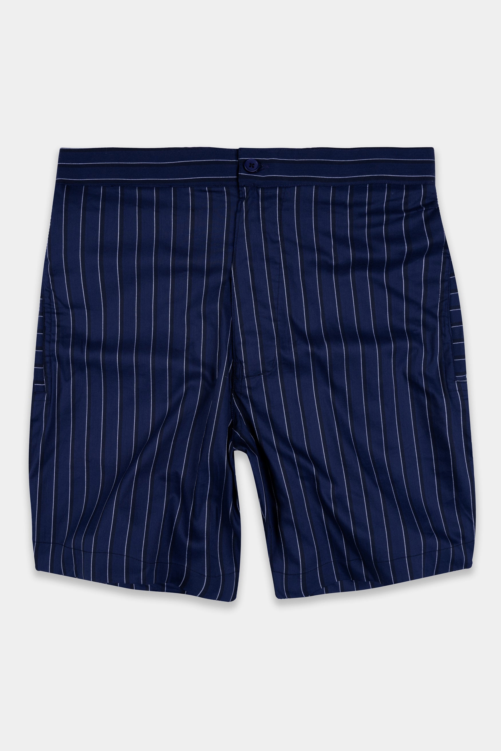 Tangaroa Blue Striped Twill Premium Cotton Shorts SR402-28, SR402-30, SR402-32, SR402-34, SR402-36, SR402-38, SR402-40, SR402-42, SR402-44