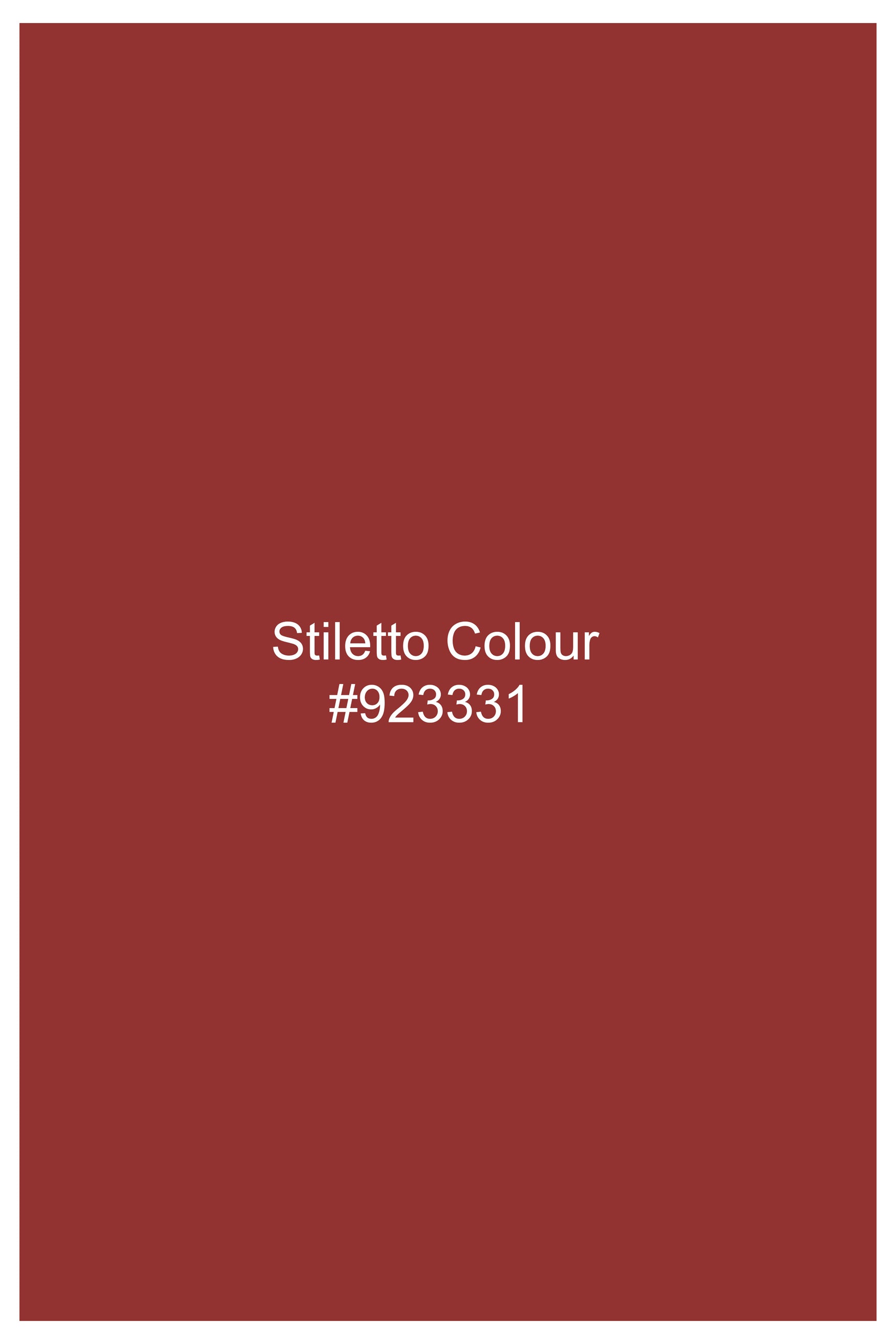 Stiletto Red Twill Premium Cotton Shorts SR403-28, SR403-30, SR403-32, SR403-34, SR403-36, SR403-38, SR403-40, SR403-42, SR403-44