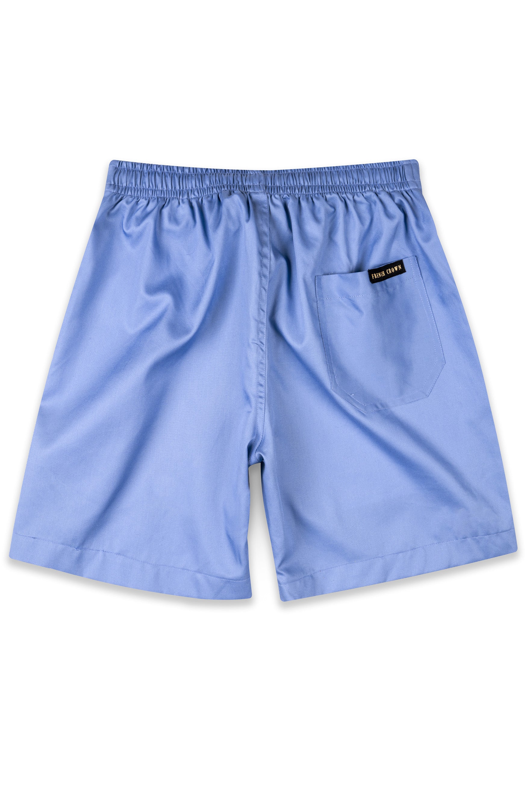 Periwinkle Blue Twill Premium Cotton Shorts SR405-28, SR405-30, SR405-32, SR405-34, SR405-36, SR405-38, SR405-40, SR405-42, SR405-44