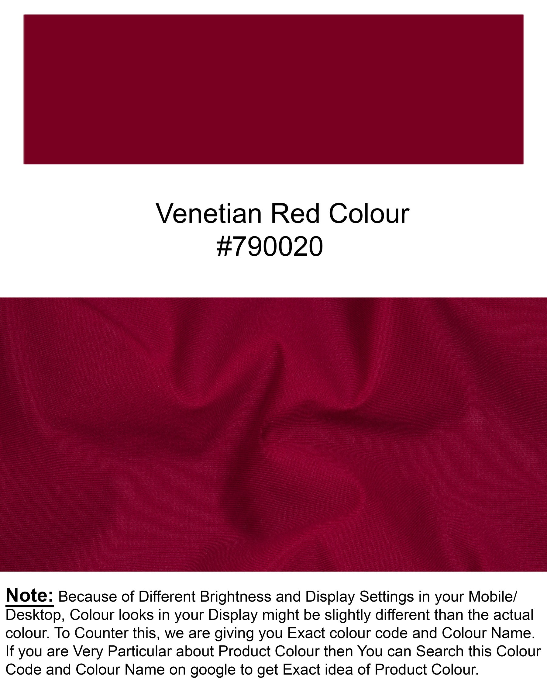 Venetian Red Premium Cotton Swim Shorts