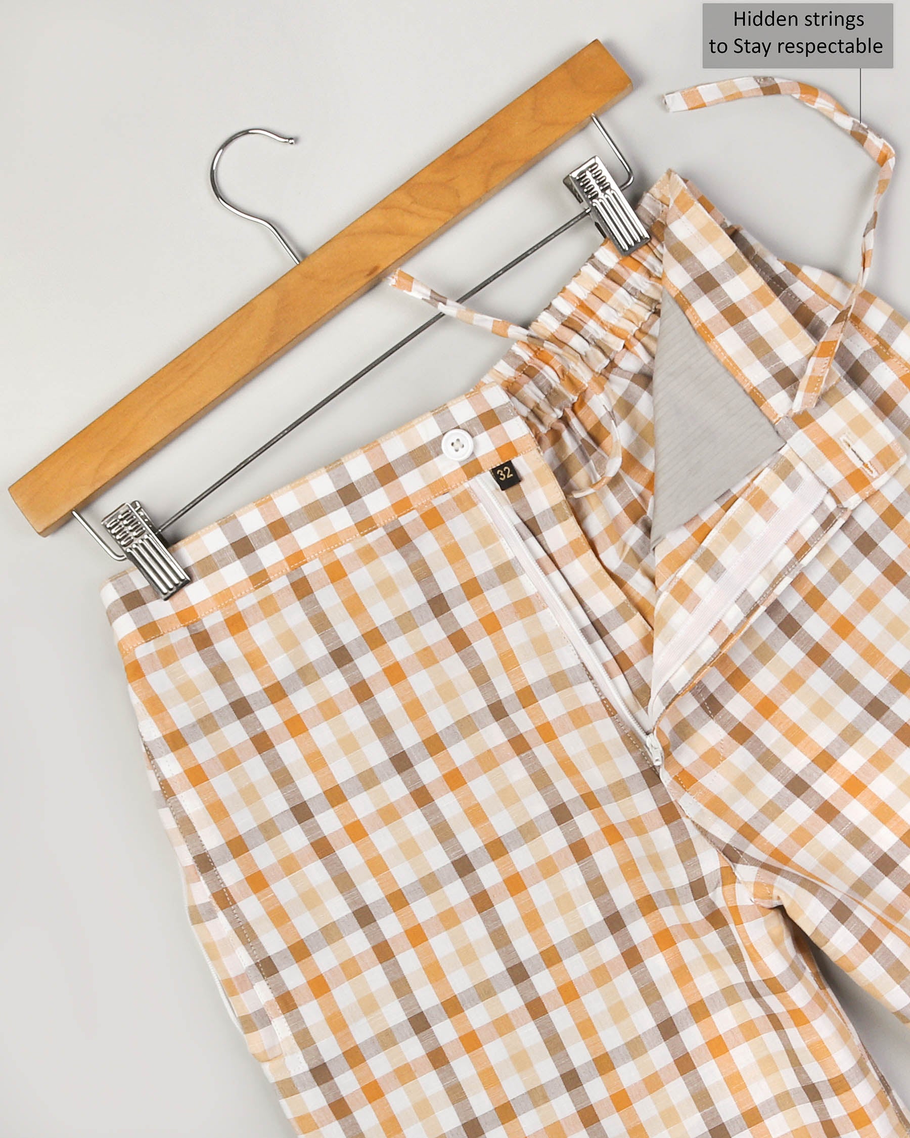 ORANGE PLAID PREMIUM LINEN
Shorts