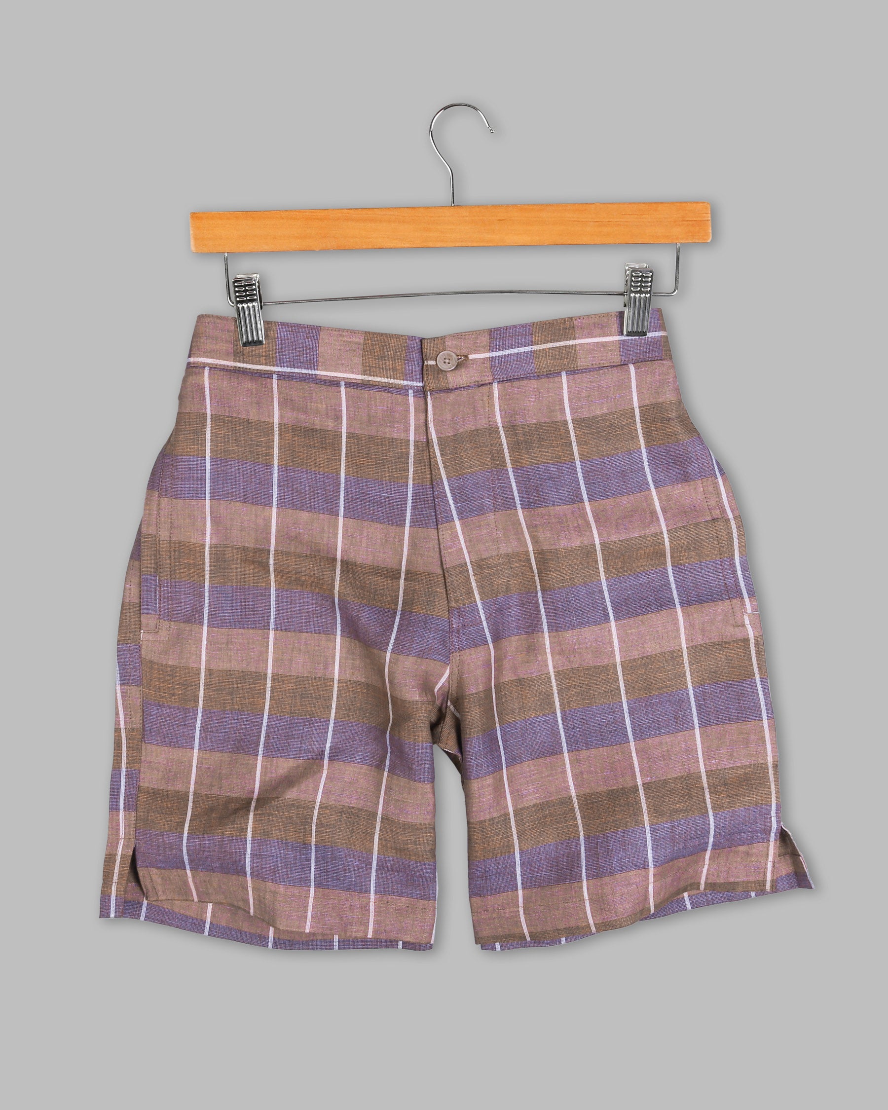 Sand Dune Multicolour White Striped Premium Linen Shorts SR90-28, SR90-30, SR90-34, SR90-44, SR90-38, SR90-36, SR90-40, SR90-42, SR90-32