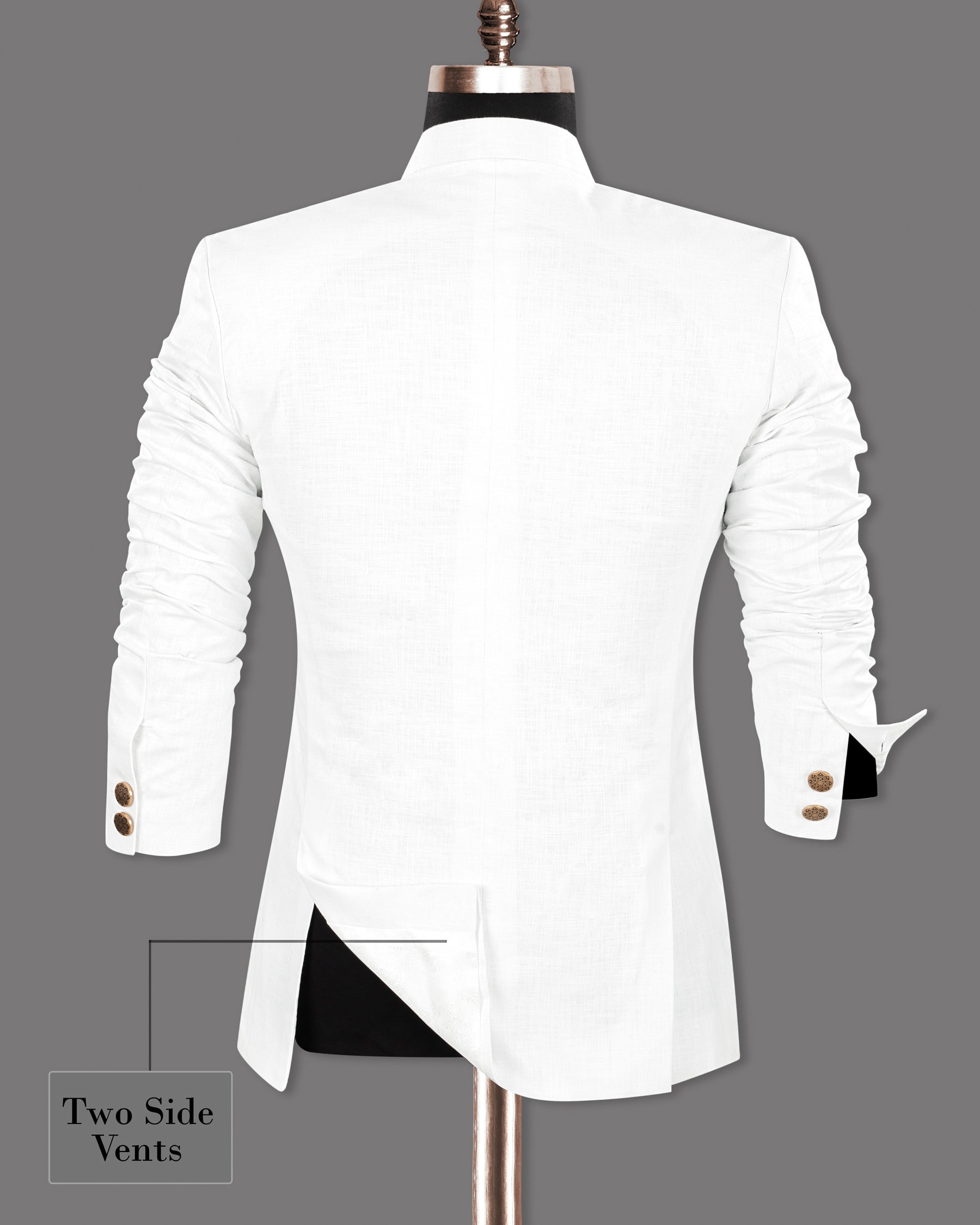 BRIGHT WHITE LUXURIOUS LINEN BANDHGALA/MANDARIN CROSS BUTTONED PERFORMANCE Suit ST1241-CBG-36, ST1241-CBG-50, ST1241-CBG-52, ST1241-CBG-54, ST1241-CBG-42, ST1241-CBG-48, ST1241-CBG-56, ST1241-CBG-38, ST1241-CBG-40, ST1241-CBG-44, ST1241-CBG-46, ST1241-CBG-58, ST1241-CBG-60