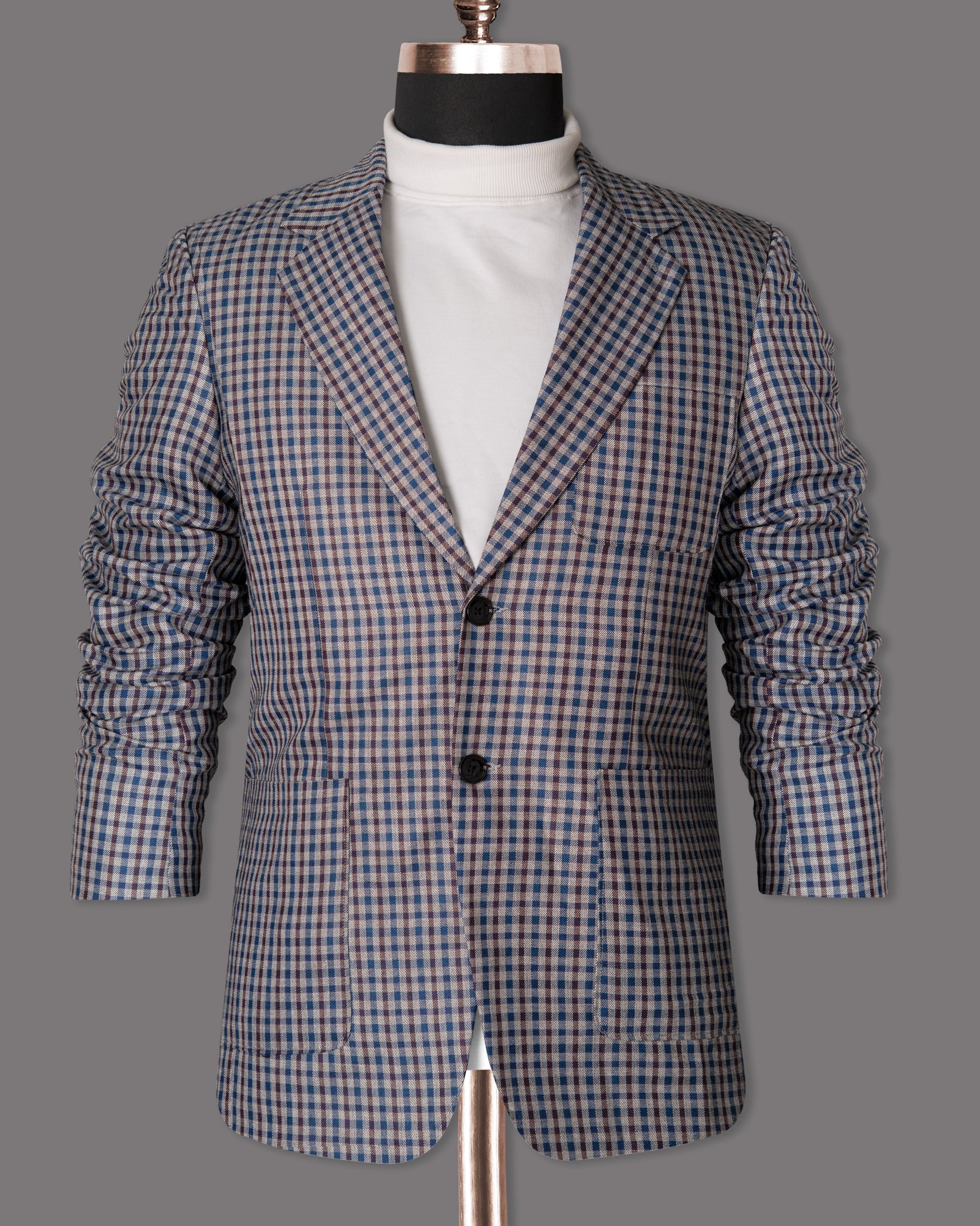 Brown with STue Gingham wool rich Suit ST1278-SB-PP-38, ST1278-SB-PP-40, ST1278-SB-PP-42, ST1278-SB-PP-44, ST1278-SB-PP-36, ST1278-SB-PP-56, ST1278-SB-PP-46, ST1278-SB-PP-48, ST1278-SB-PP-50, ST1278-SB-PP-52, ST1278-SB-PP-54, ST1278-SB-PP-58, ST1278-SB-PP-60