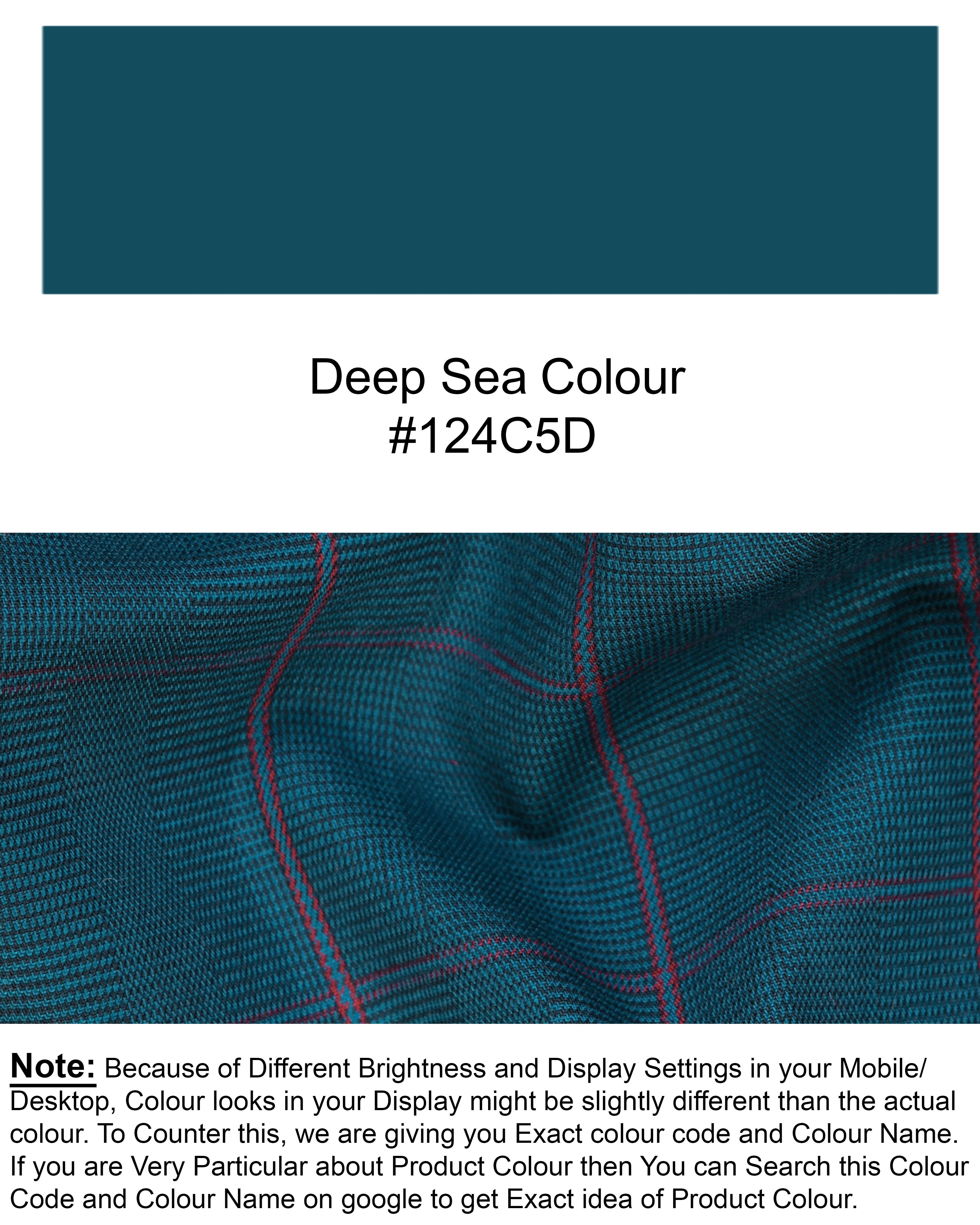 Deep Sea Windowpane Suit