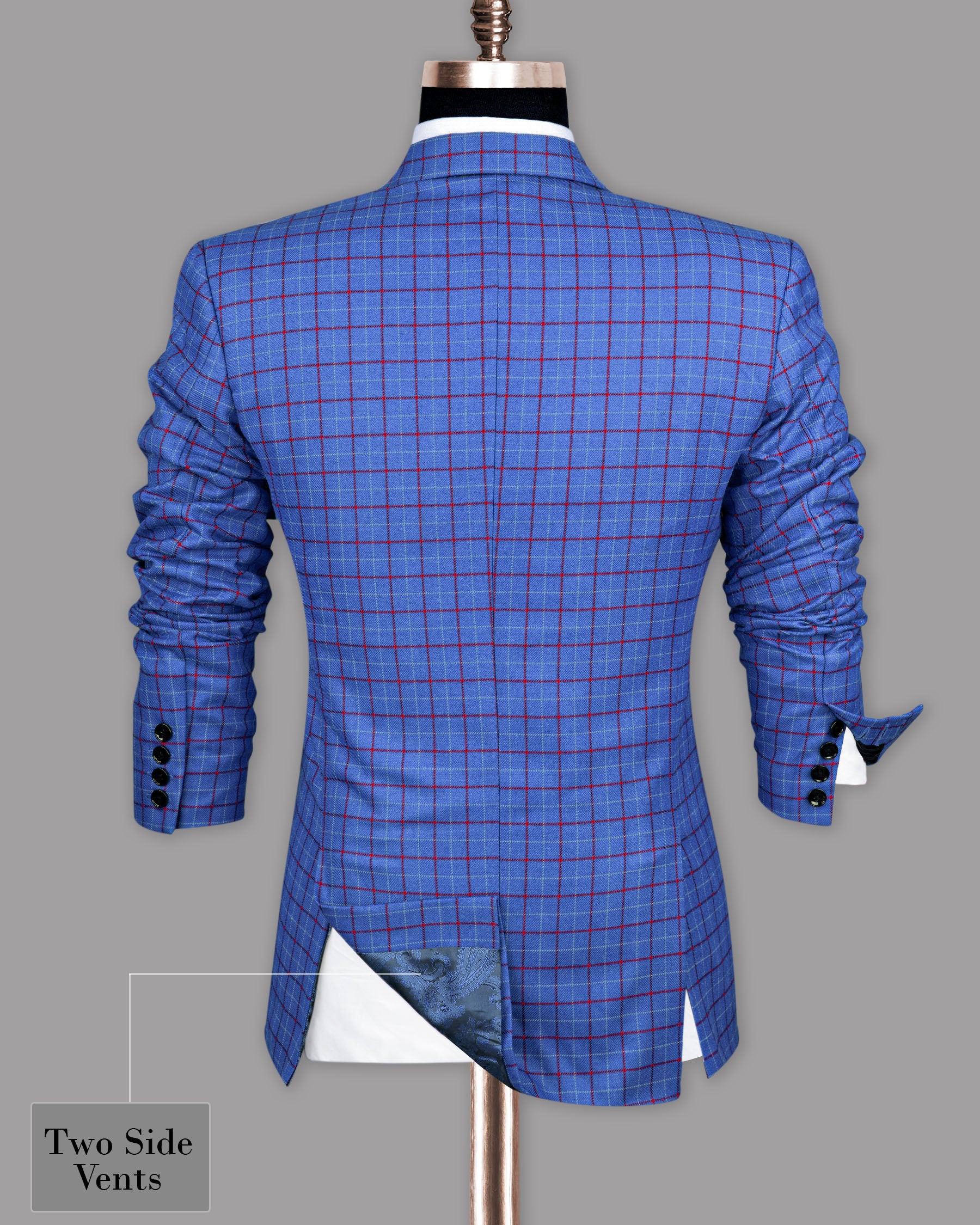 Indigo Windowpane Sport Suit