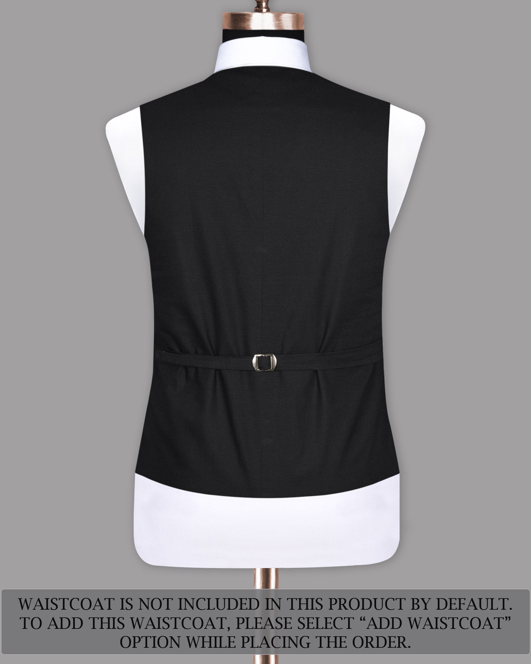 Jet Black Solid Luxurious Linen Sports Suit