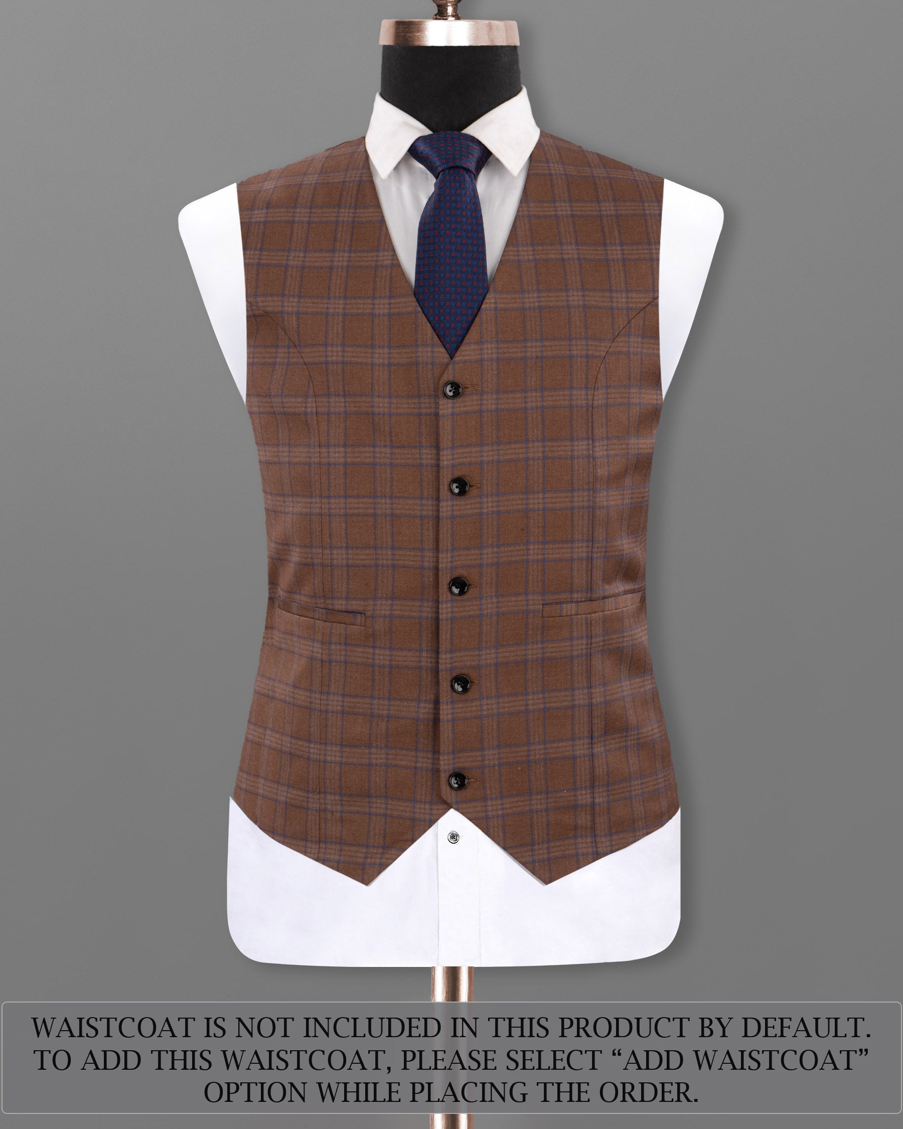 Old Copper Brown Plaid Woolrich Double Breasted Suit