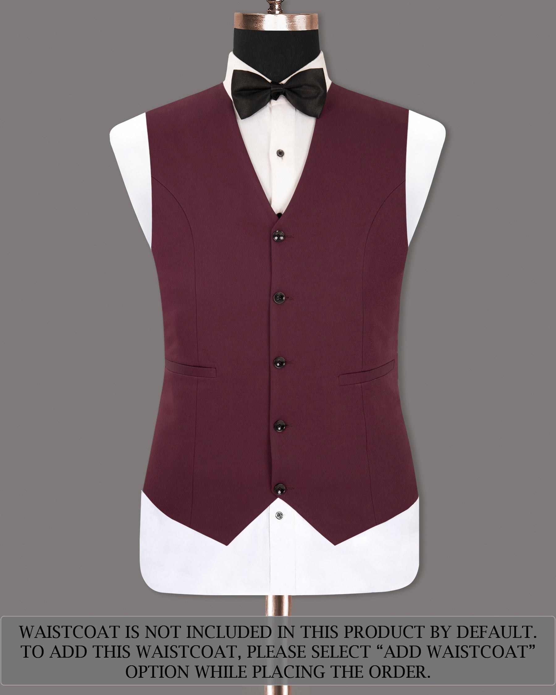 Wine Berry Woolrich Tuxedo Suit