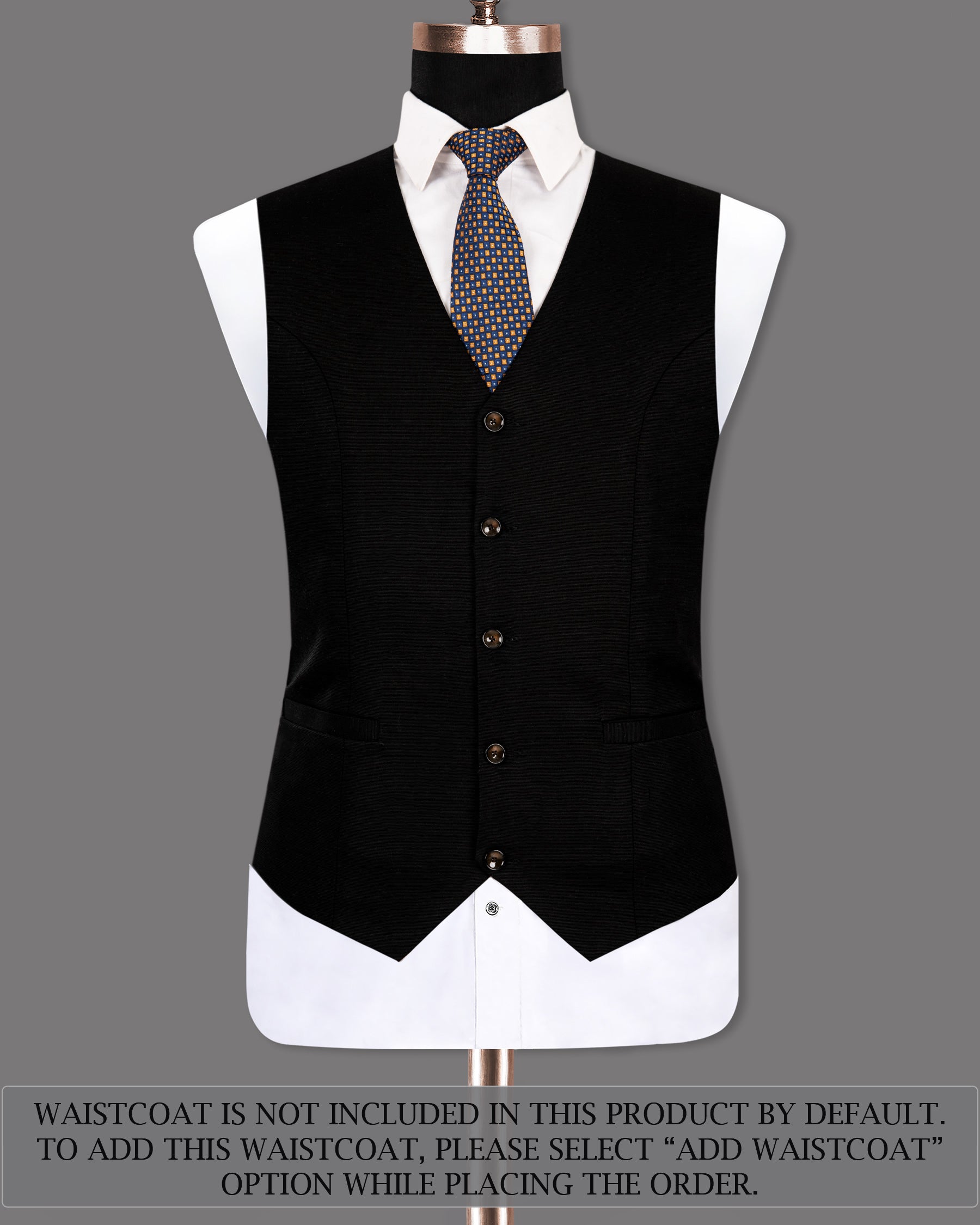 Jade Black Double Breasted Premium Cotton Suit