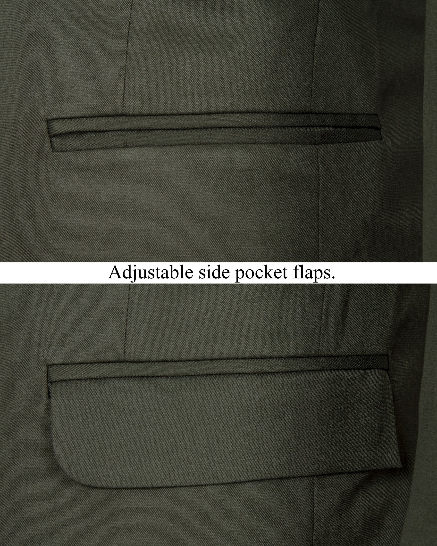 Millbrook Green Cross Buttoned Bandhgala/Mandarin Premium Cotton Suit ST1297-CBG-36, ST1297-CBG-38, ST1297-CBG-40, ST1297-CBG-42, ST1297-CBG-44, ST1297-CBG-46, ST1297-CBG-48, ST1297-CBG-50, ST1297-CBG-52, ST1297-CBG-54, ST1297-CBG-56, ST1297-CBG-58, ST1297-CBG-60
