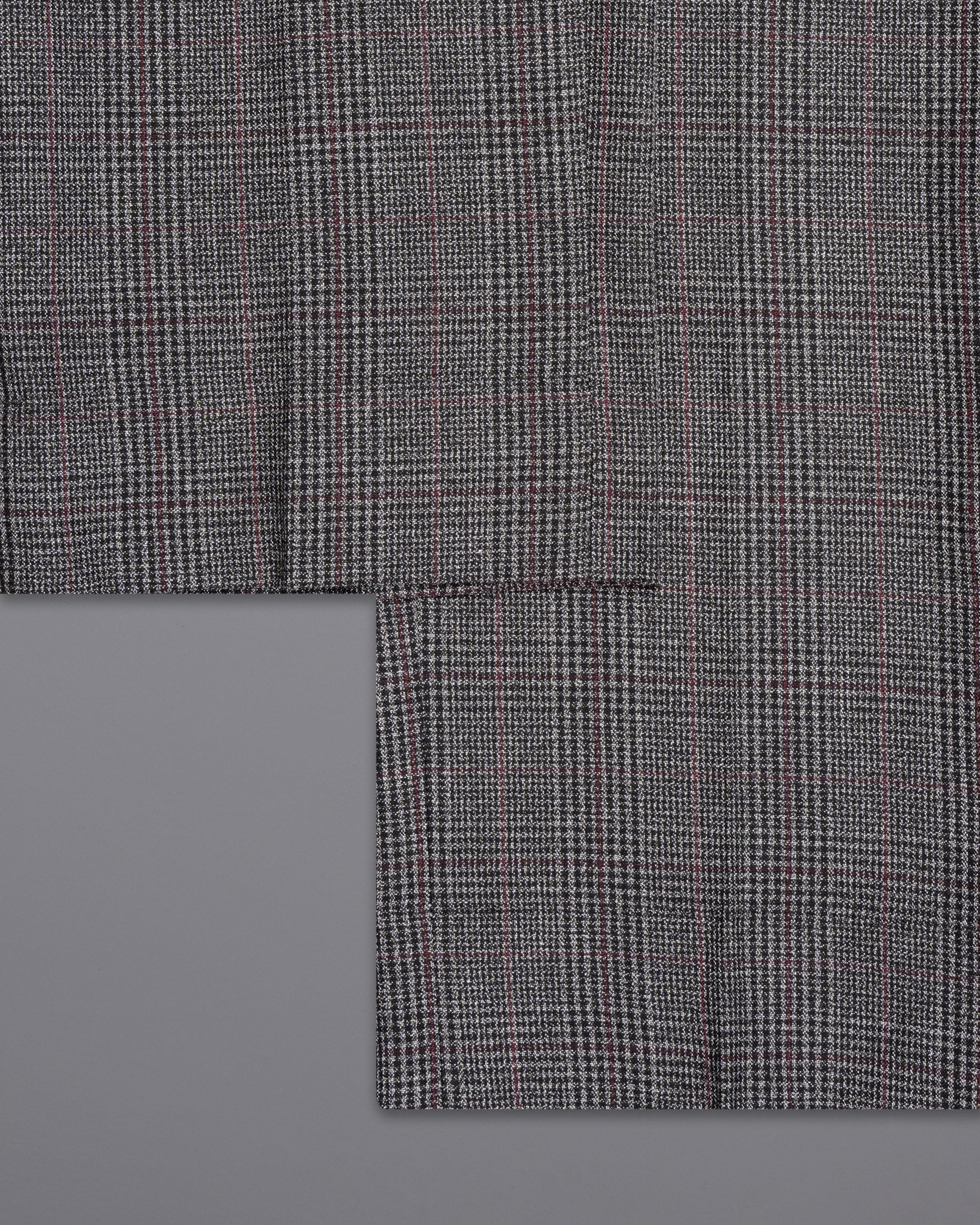 Scorpion Grey Subtle Plaid DouSTe Breasted Wool Rich Suit ST1365-DB-36, ST1365-DB-38, ST1365-DB-40, ST1365-DB-42, ST1365-DB-44, ST1365-DB-46, ST1365-DB-48, ST1365-DB-50, ST1365-DB-52, ST1365-DB-54, ST1365-DB-56, ST1365-DB-58, ST1365-DB-60