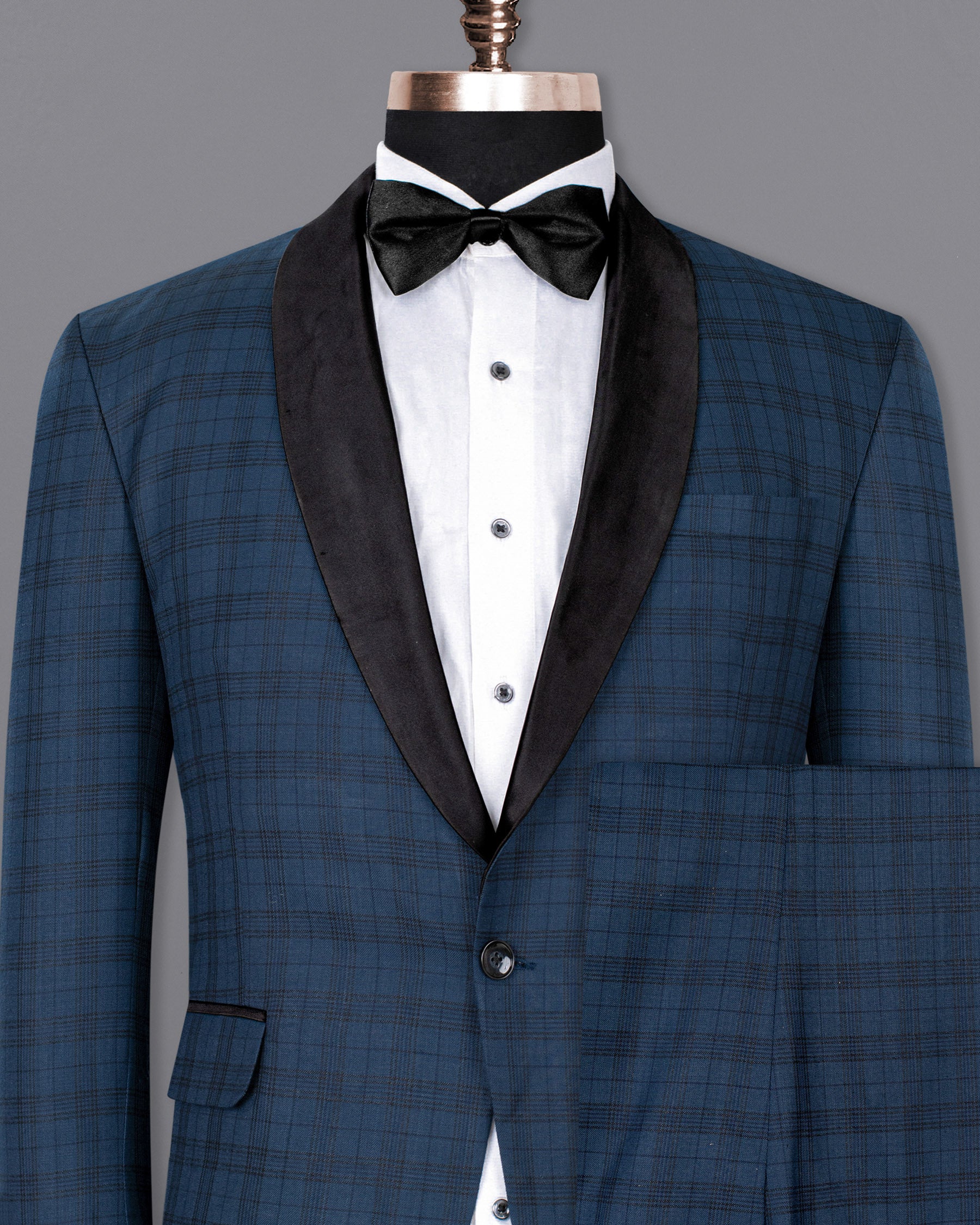 Nile STue Plaid Wool Rich Tuxedo Suit ST1366-BKL-36, ST1366-BKL-38, ST1366-BKL-40, ST1366-BKL-42, ST1366-BKL-44, ST1366-BKL-46, ST1366-BKL-48, ST1366-BKL-50, ST1366-BKL-52, ST1366-BKL-54, ST1366-BKL-56, ST1366-BKL-58, ST1366-BKL-60