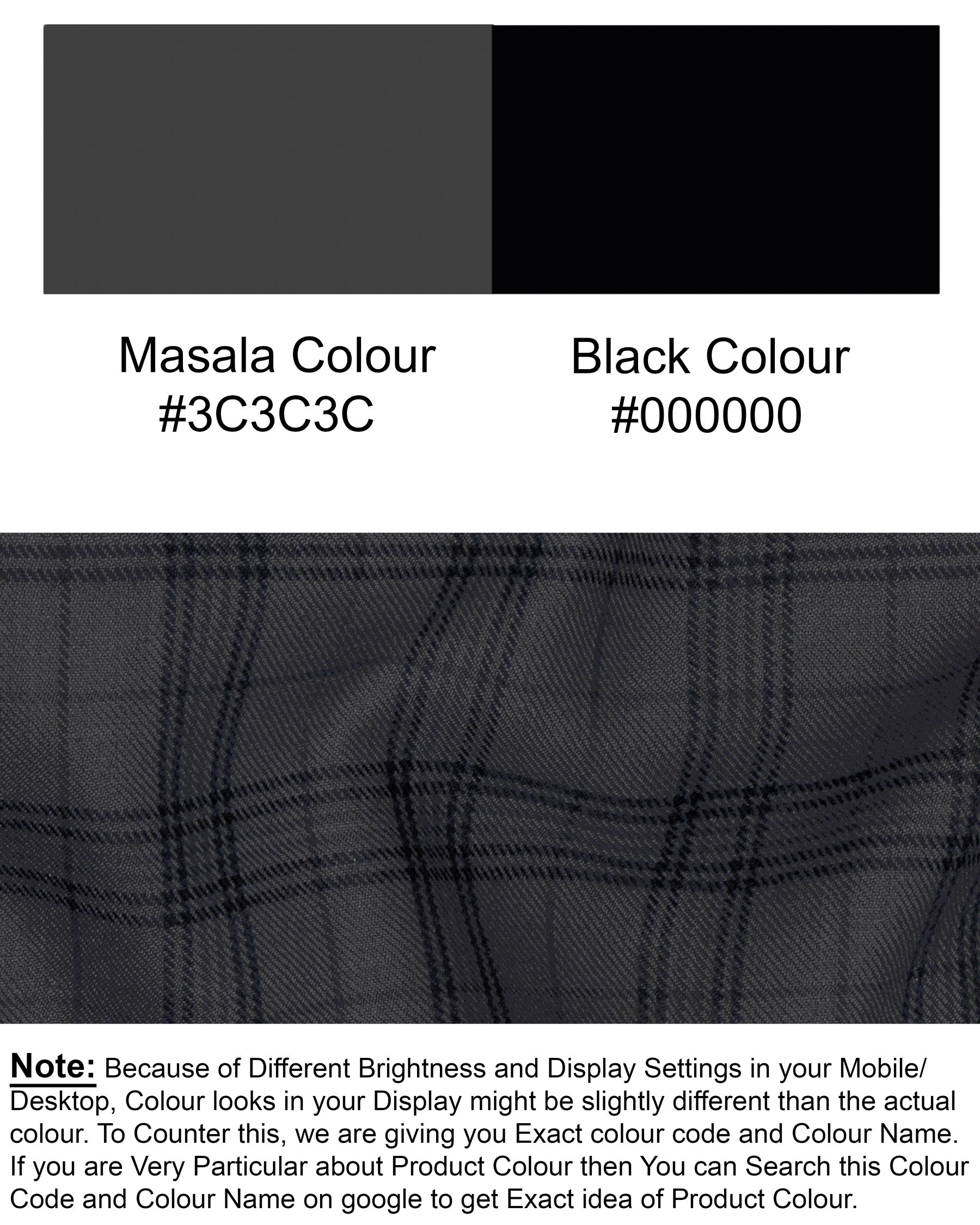 Masala Grey Plaid DouSTe Breasted Wool Rich Suit ST1367-DB-36, ST1367-DB-38, ST1367-DB-40, ST1367-DB-42, ST1367-DB-44, ST1367-DB-46, ST1367-DB-48, ST1367-DB-50, ST1367-DB-52, ST1367-DB-54, ST1367-DB-56, ST1367-DB-58, ST1367-DB-60