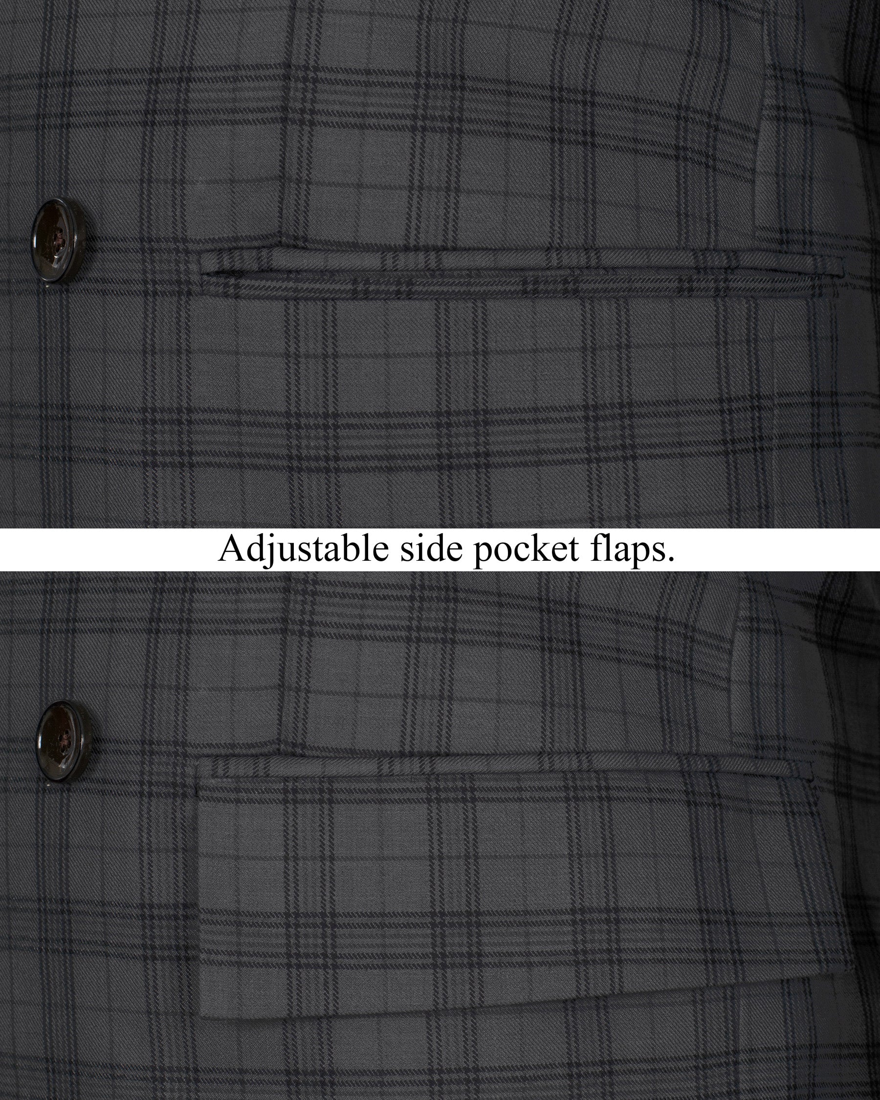 Masala Grey Plaid DouSTe Breasted Wool Rich Suit ST1367-DB-36, ST1367-DB-38, ST1367-DB-40, ST1367-DB-42, ST1367-DB-44, ST1367-DB-46, ST1367-DB-48, ST1367-DB-50, ST1367-DB-52, ST1367-DB-54, ST1367-DB-56, ST1367-DB-58, ST1367-DB-60