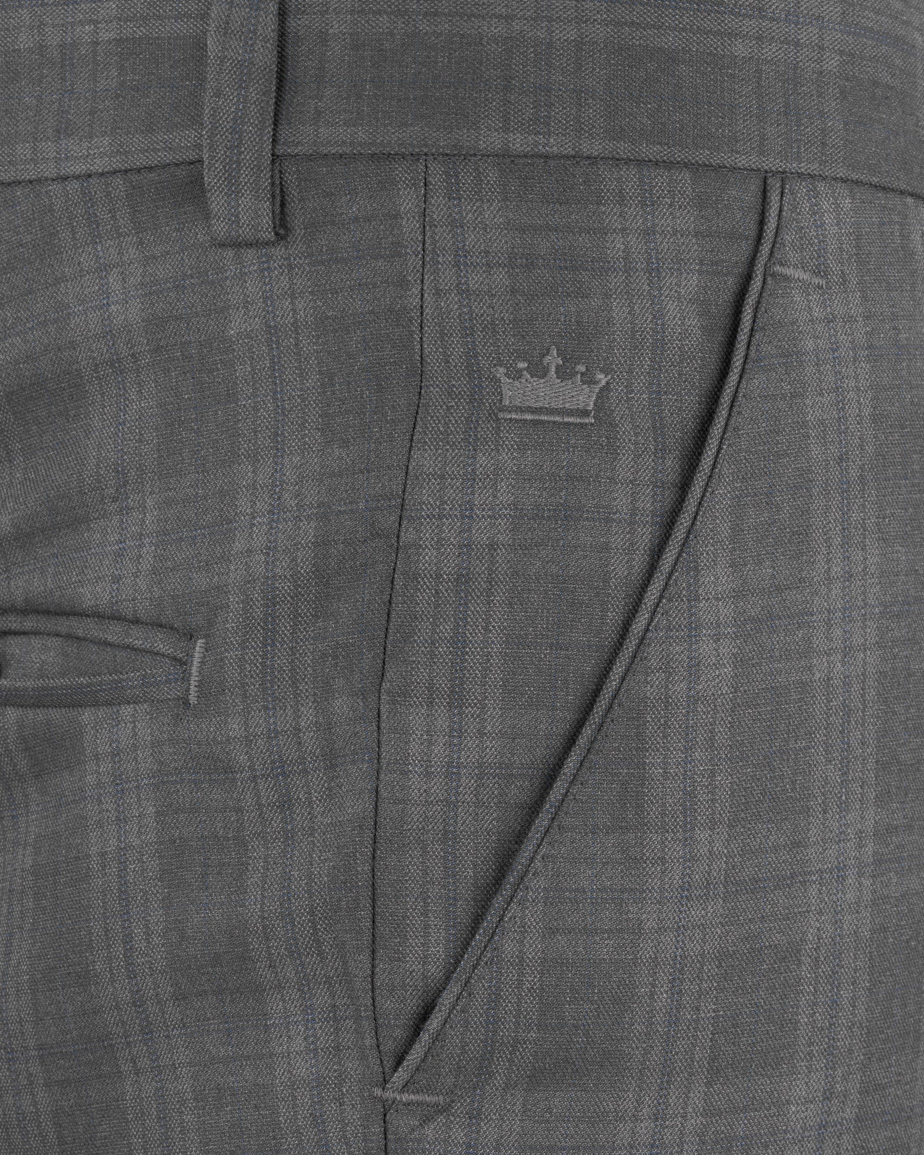 Gravel Grey Subtle Plaid DouSTe-Breasted Wool Rich Suit ST1368-DB-36, ST1368-DB-38, ST1368-DB-40, ST1368-DB-42, ST1368-DB-44, ST1368-DB-46, ST1368-DB-48, ST1368-DB-50, ST1368-DB-52, ST1368-DB-54, ST1368-DB-56, ST1368-DB-58, ST1368-DB-60