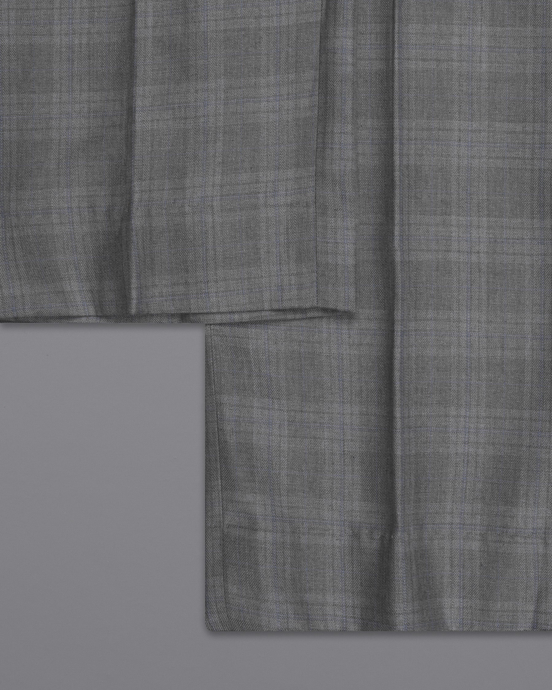 Gravel Grey Subtle Plaid DouSTe-Breasted Wool Rich Suit ST1368-DB-36, ST1368-DB-38, ST1368-DB-40, ST1368-DB-42, ST1368-DB-44, ST1368-DB-46, ST1368-DB-48, ST1368-DB-50, ST1368-DB-52, ST1368-DB-54, ST1368-DB-56, ST1368-DB-58, ST1368-DB-60
