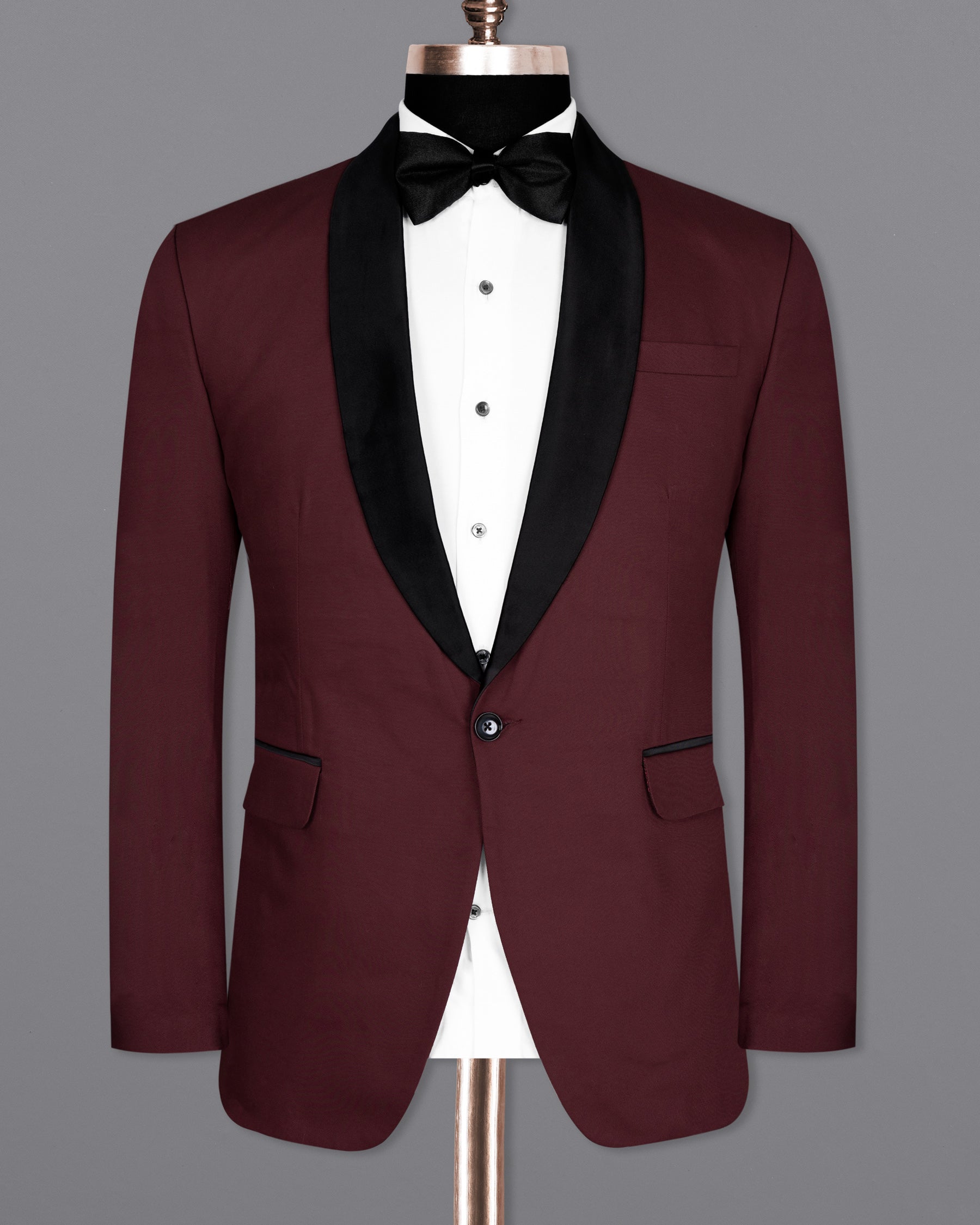 Heath Red Wool Rich Tuxedo Suit