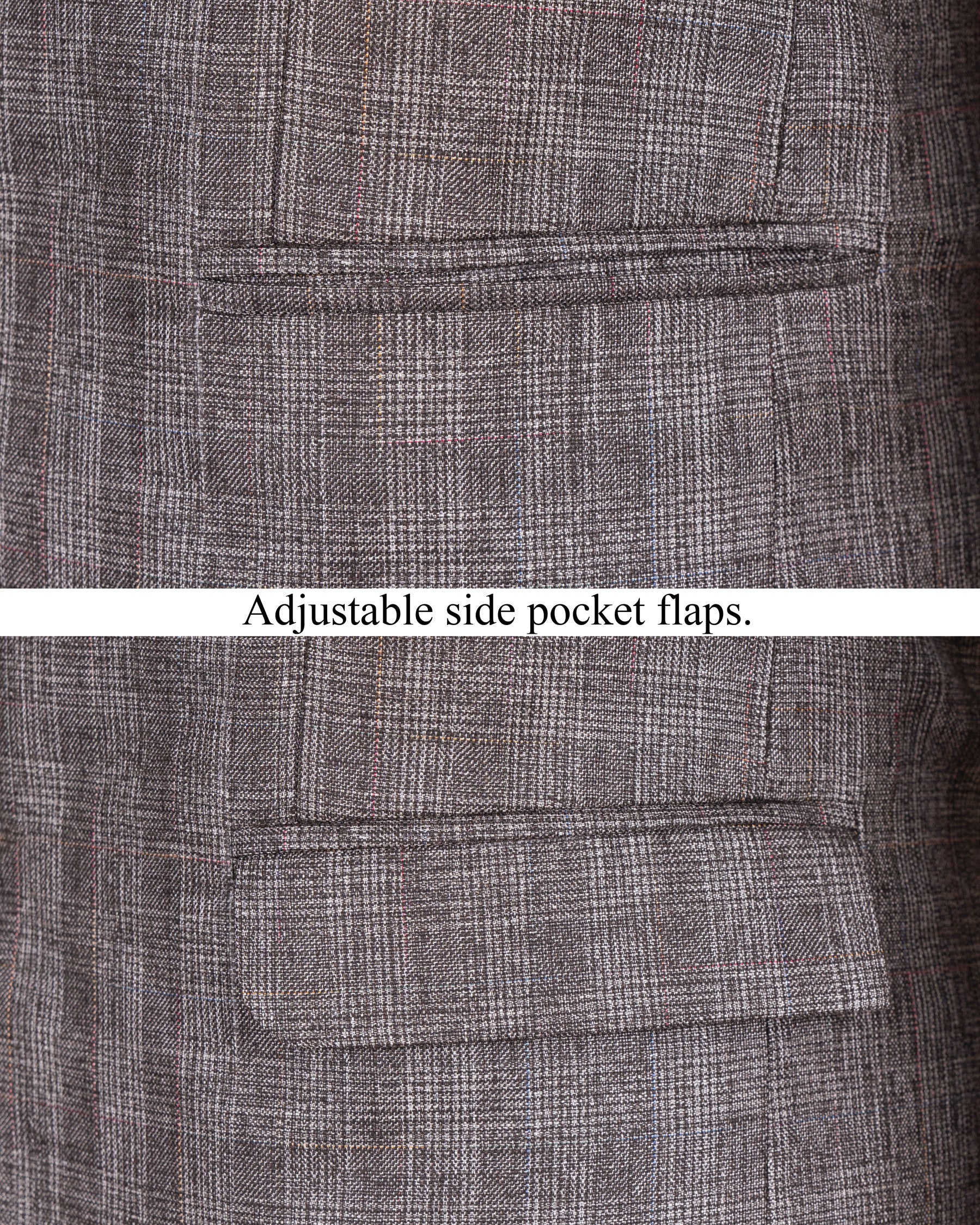 Don Juan Brown Plaid Wool Rich Suit