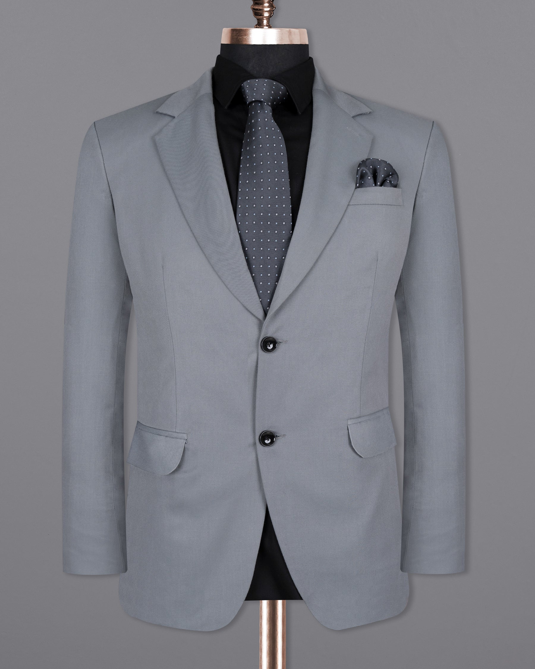 Rolling Stone Grey Wool Rich Suit