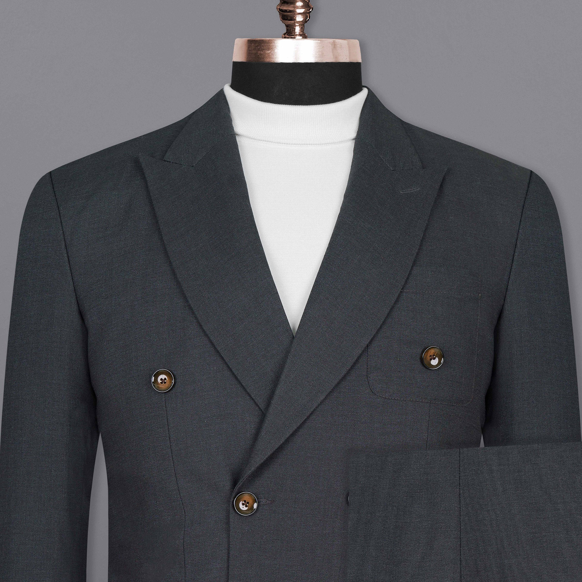 Piano Grey Double Breasted Woolrich Sports Suit