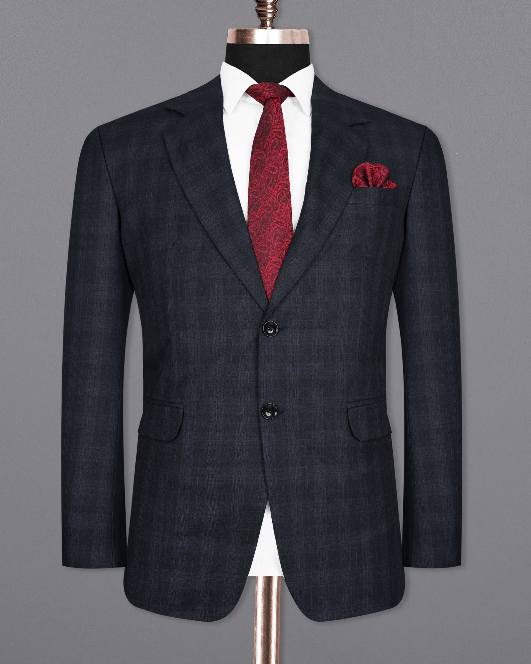 Shark Grey Plaid Woolrich Suit ST1434-SB-36,ST1434-SB-38,ST1434-SB-40,ST1434-SB-42,ST1434-SB-44,ST1434-SB-46,ST1434-SB-48,ST1434-SB-50,ST1434-SB-52,ST1434-SB-54,ST1434-SB-56,ST1434-SB-58,ST1434-SB-60