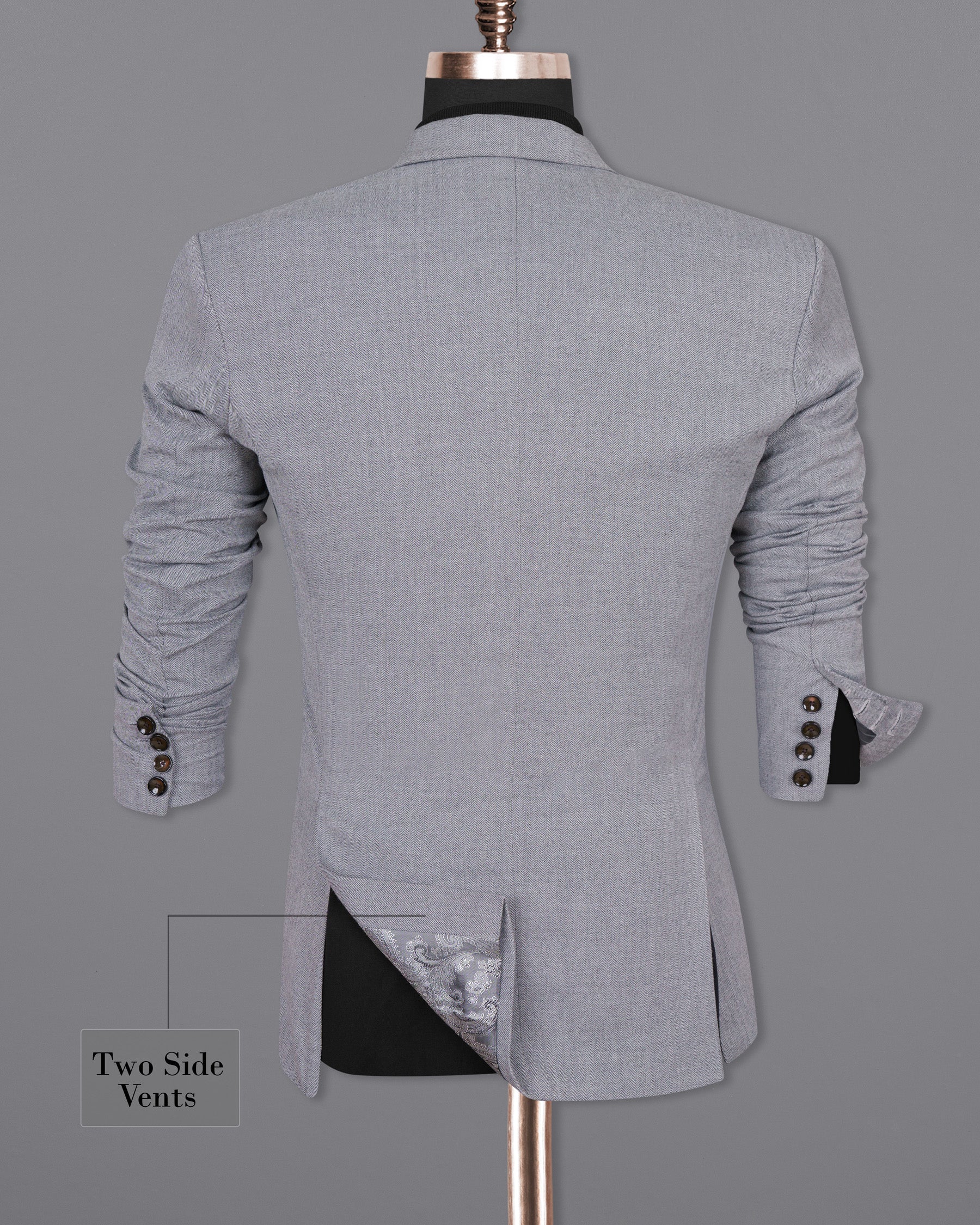 Spun Pearl Grey Herringbone DouSTe-breasted Premium Cotton Sports Suit ST1435-DB-PP-36,ST1435-DB-PP-38,ST1435-DB-PP-40,ST1435-DB-PP-42,ST1435-DB-PP-44,ST1435-DB-PP-46,ST1435-DB-PP-48,ST1435-DB-PP-50,ST1435-DB-PP-52,ST1435-DB-PP-54,ST1435-DB-PP-56,ST1435-DB-PP-58,ST1435-DB-PP-60