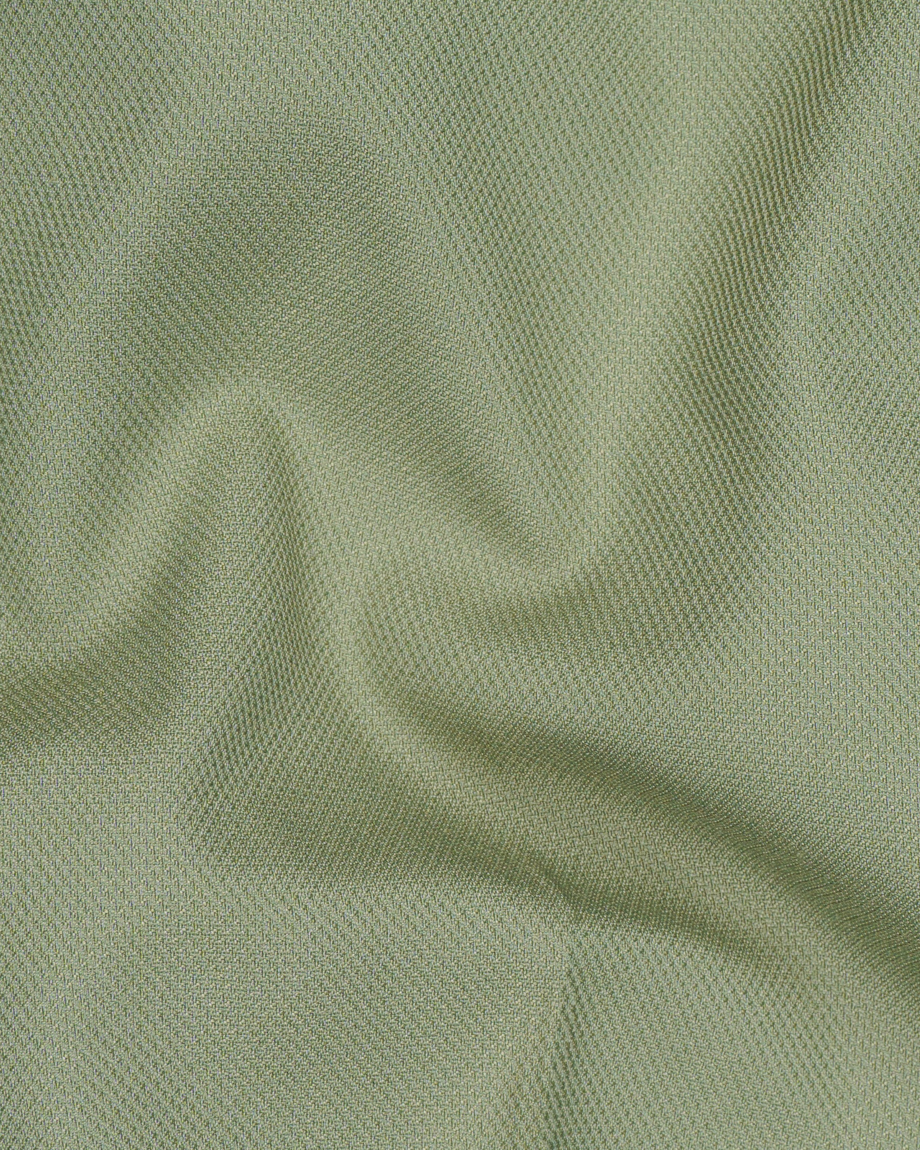 Camouflage Green Cross Placket Bandhgala Wool rich Suit