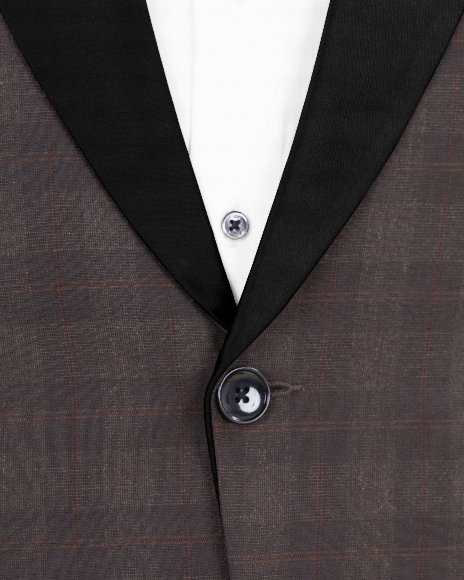 Thunder and Spice Brown Plaid Wool Rich Tuxedo Suit ST1458-BKL-36,ST1458-BKL-38,ST1458-BKL-40,ST1458-BKL-42,ST1458-BKL-44,ST1458-BKL-46,ST1458-BKL-48,ST1458-BKL-50,ST1458-BKL-52,ST1458-BKL-54,ST1458-BKL-56,ST1458-BKL-58,ST1458-BKL-60