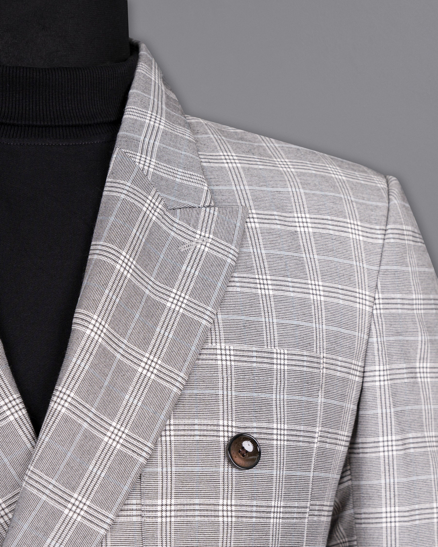 Mercury Grey Plaid Woolrich DouSTe-Breasted Suit ST1478-D22-36,ST1478-DB-PP-38,ST1478-DB-PP-40,ST1478-DB-PP-42,ST1478-DB-PP-44,ST1478-DB-PP-46,ST1478-DB-PP-48,ST1478-DB-PP-50,ST1478-DB-PP-52,ST1478-DB-PP-54,ST1478-DB-PP-56,ST1478-DB-PP-58,ST1478-DB-PP-60