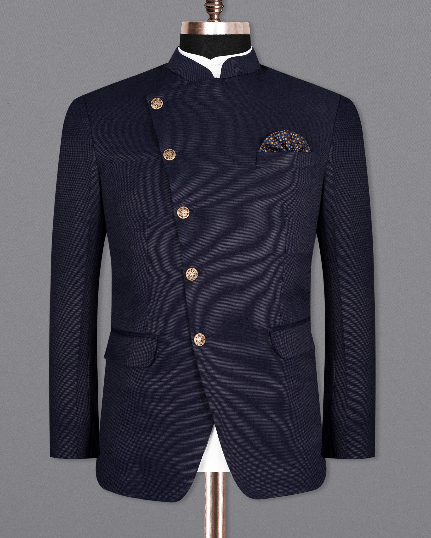 Charade STue Premium Cotton Cross Buttoned Bandhgala Suit ST1492-CBG-36, ST1492-CBG-38, ST1492-CBG-40, ST1492-CBG-42, ST1492-CBG-44, ST1492-CBG-46, ST1492-CBG-48, ST1492-CBG-50, ST1492-CBG-52, ST1492-CBG-54, ST1492-CBG-56, ST1492-CBG-58, ST1492-CBG-60