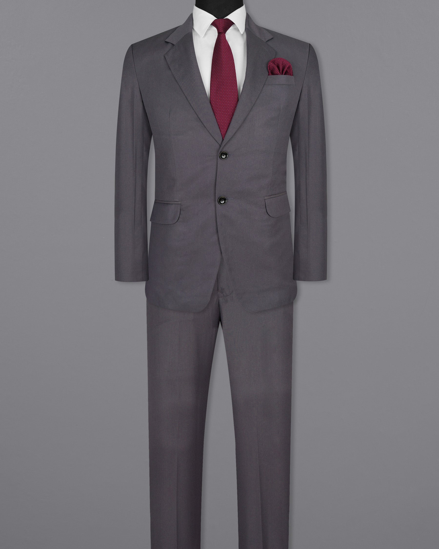 Mulled Grey Wool Rich Suit