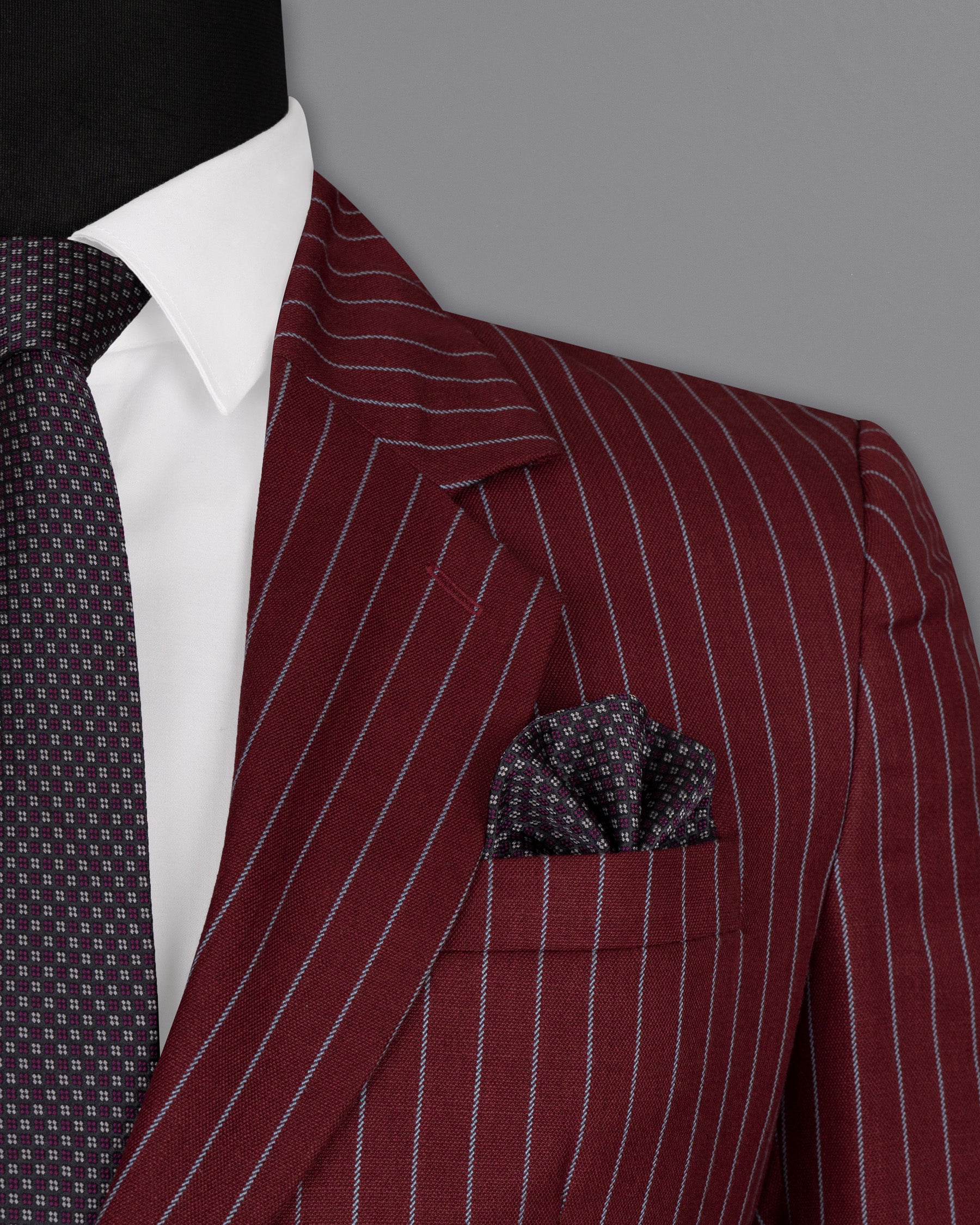 Paprika Red Striped Wool Rich Suit ST1501-SB-36, ST1501-SB-38, ST1501-SB-40, ST1501-SB-42, ST1501-SB-44, ST1501-SB-46, ST1501-SB-48, ST1501-SB-50, ST1501-SB-52, ST1501-SB-54, ST1501-SB-56, ST1501-SB-58, ST1501-SB-60