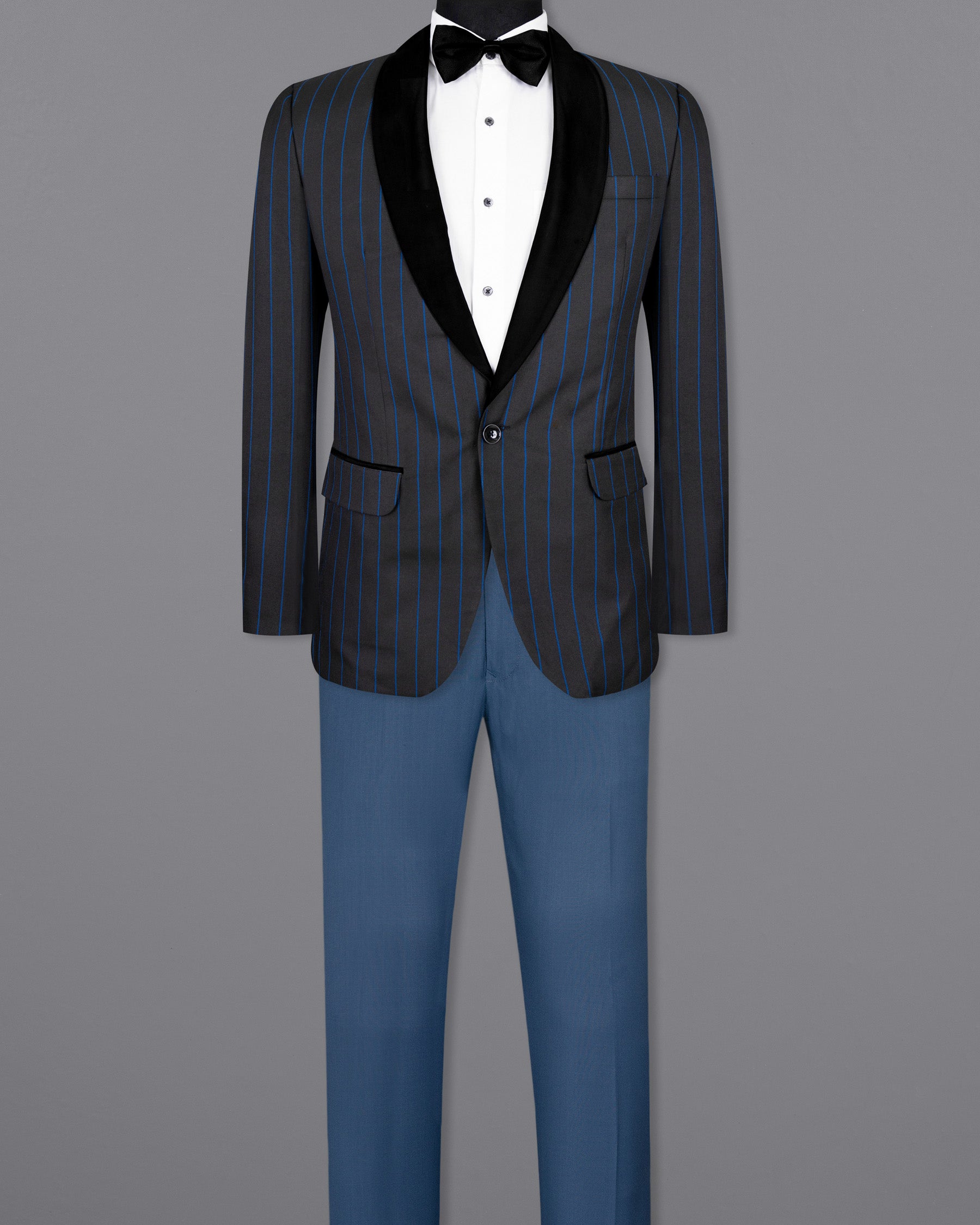 Jade STack Retro Striped Wool Rich Tuxedo Suit ST1508-BKL-36, ST1508-BKL-38, ST1508-BKL-40, ST1508-BKL-42, ST1508-BKL-44, ST1508-BKL-46, ST1508-BKL-48, ST1508-BKL-50, ST1508-BKL-52, ST1508-BKL-54, ST1508-BKL-56, ST1508-BKL-58, ST1508-BKL-60