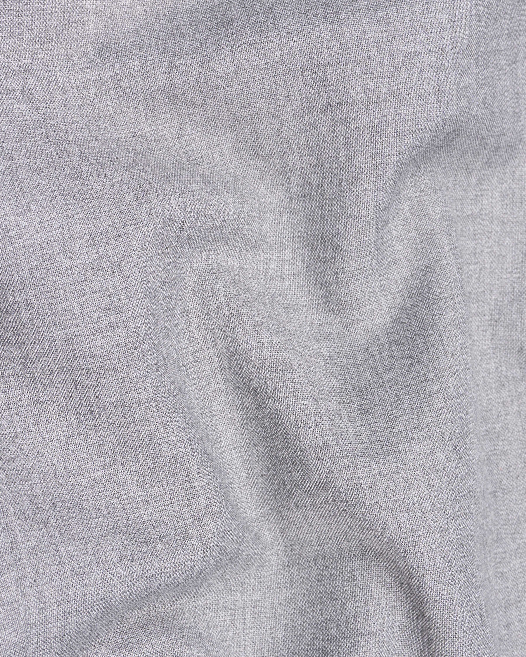 Silver Sand Grey Double-Breasted Wool Rich Suit