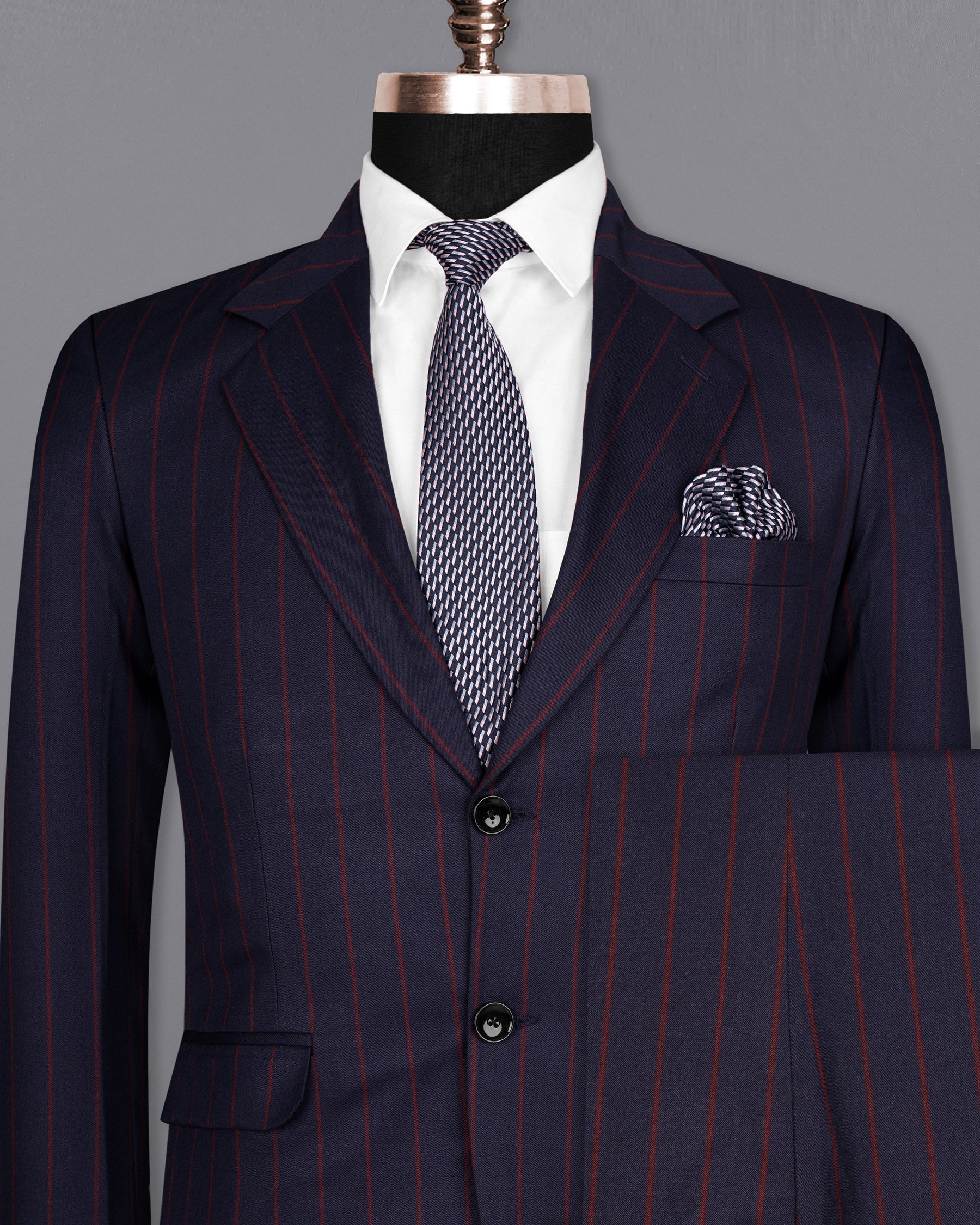 Midnight Express Blue Striped Wool Rich Suit ST1551-SB-36, ST1551-SB-38, ST1551-SB-40, ST1551-SB-42, ST1551-SB-44, ST1551-SB-46, ST1551-SB-48, ST1551-SB-50, ST1551-SB-52, ST1551-SB-54, ST1551-SB-56, ST1551-SB-58, ST1551-SB-60