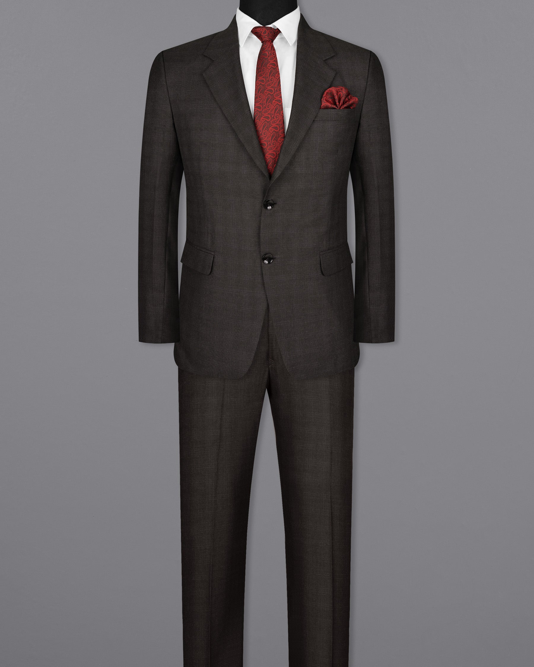 Maine Grey Woolrich Subtle Plaid Suit ST1557-SB-36, ST1557-SB-38, ST1557-SB-40, ST1557-SB-42, ST1557-SB-44, ST1557-SB-46, ST1557-SB-48, ST1557-SB-50, ST1557-SB-52, ST1557-SB-54, ST1557-SB-56, ST1557-SB-58, ST1557-SB-60