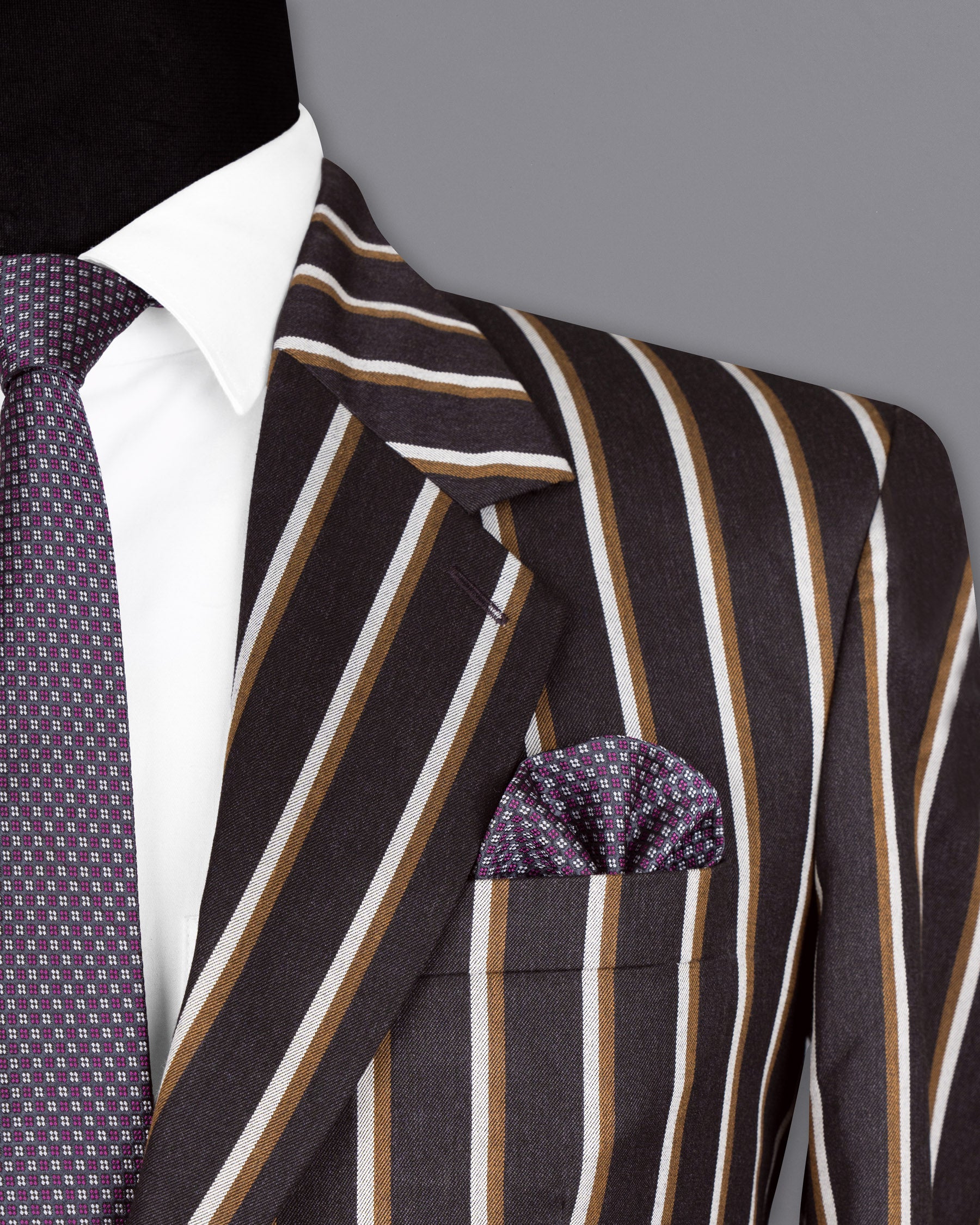 Eclipse Brown Striped Wool Rich Suit ST1560-SB-36, ST1560-SB-38, ST1560-SB-40, ST1560-SB-42, ST1560-SB-44, ST1560-SB-46, ST1560-SB-48, ST1560-SB-50, ST1560-SB-52, ST1560-SB-54, ST1560-SB-56, ST1560-SB-58, ST1560-SB-60