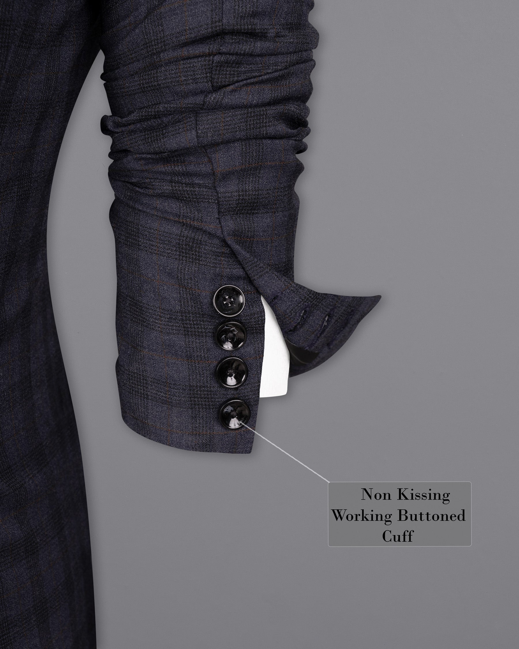 Navy Blue Plaid Wool Rich Suit ST1563-SB-36, ST1563-SB-38, ST1563-SB-40, ST1563-SB-42, ST1563-SB-44, ST1563-SB-46, ST1563-SB-48, ST1563-SB-50, ST1563-SB-52, ST1563-SB-54, ST1563-SB-56, ST1563-SB-58, ST1563-SB-60