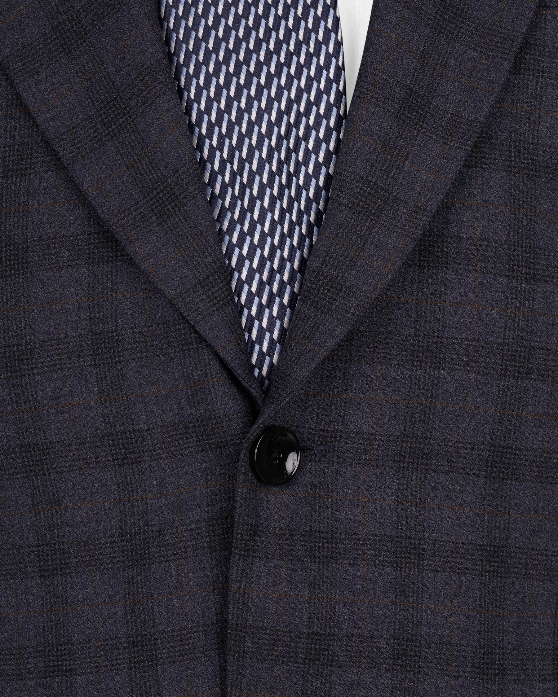 Navy Blue Plaid Wool Rich Suit ST1563-SB-36, ST1563-SB-38, ST1563-SB-40, ST1563-SB-42, ST1563-SB-44, ST1563-SB-46, ST1563-SB-48, ST1563-SB-50, ST1563-SB-52, ST1563-SB-54, ST1563-SB-56, ST1563-SB-58, ST1563-SB-60