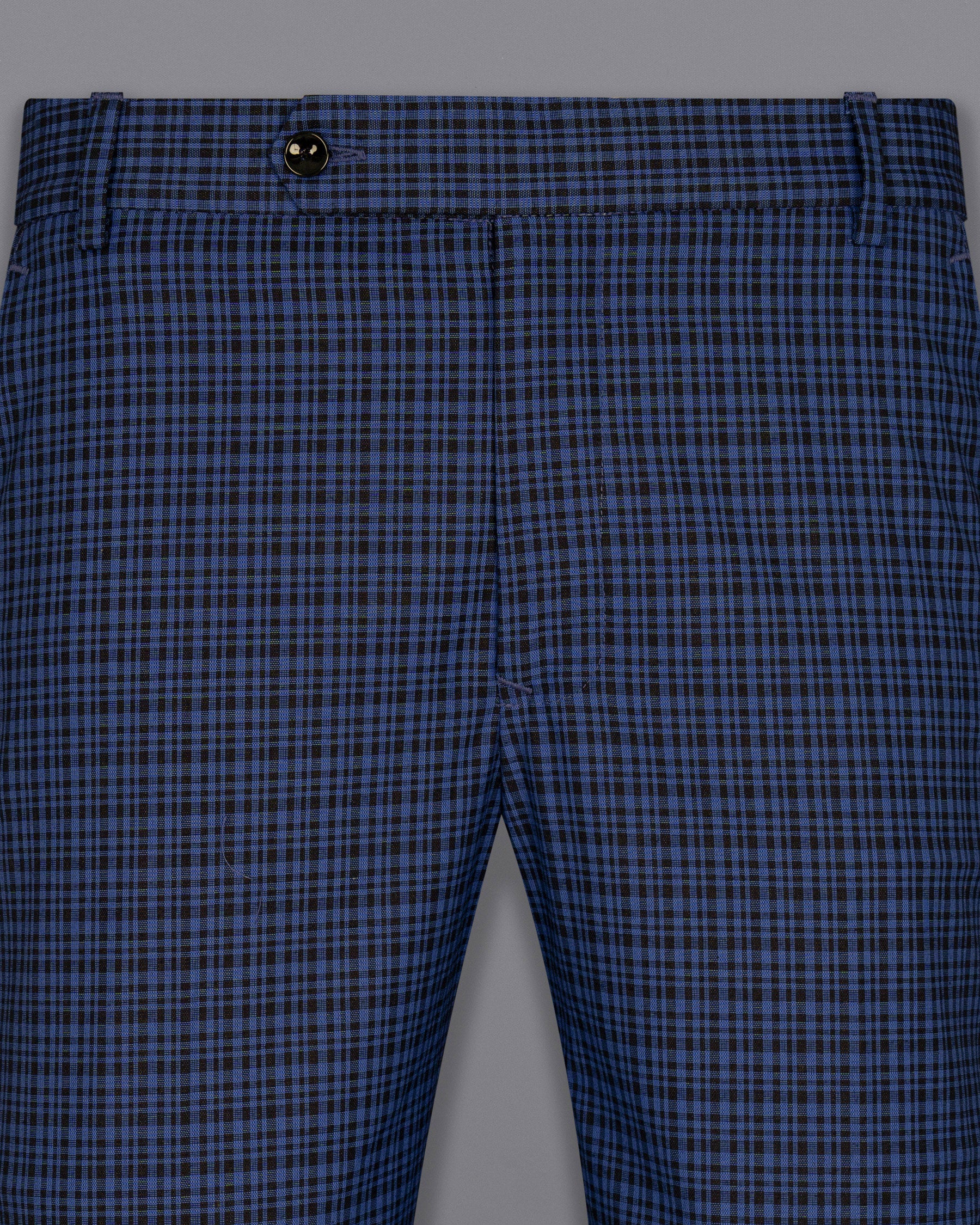 Chambray Blue and Jade Black Gingham Premium Cotton Suit ST1573-SB-D17-36, ST1573-SB-D17-38, ST1573-SB-D17-40, ST1573-SB-D17-42, ST1573-SB-D17-44, ST1573-SB-D17-46, ST1573-SB-D17-48, ST1573-SB-D17-50, ST1573-SB-D17-52, ST1573-SB-D17-54, ST1573-SB-D17-56, ST1573-SB-D17-58, ST1573-SB-D17-60