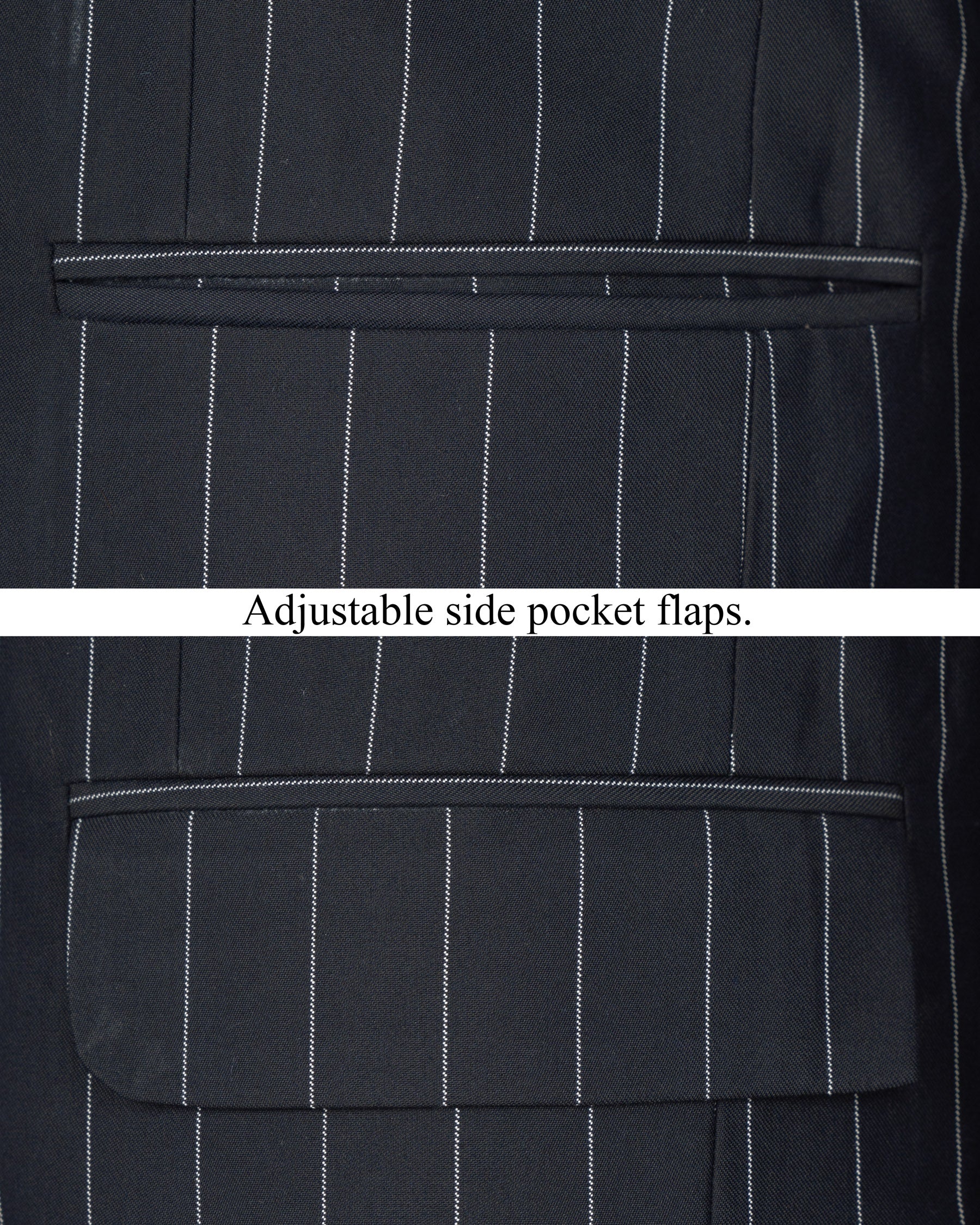 Charcoal Striped Cross Buttoned Wool Rich Bandhgala Suit ST1590-CBG-36, ST1590-CBG-38, ST1590-CBG-40, ST1590-CBG-42, ST1590-CBG-44, ST1590-CBG-46, ST1590-CBG-48, ST1590-CBG-50, ST1590-CBG-52, ST1590-CBG-54, ST1590-CBG-56, ST1590-CBG-58, ST1590-CBG-60