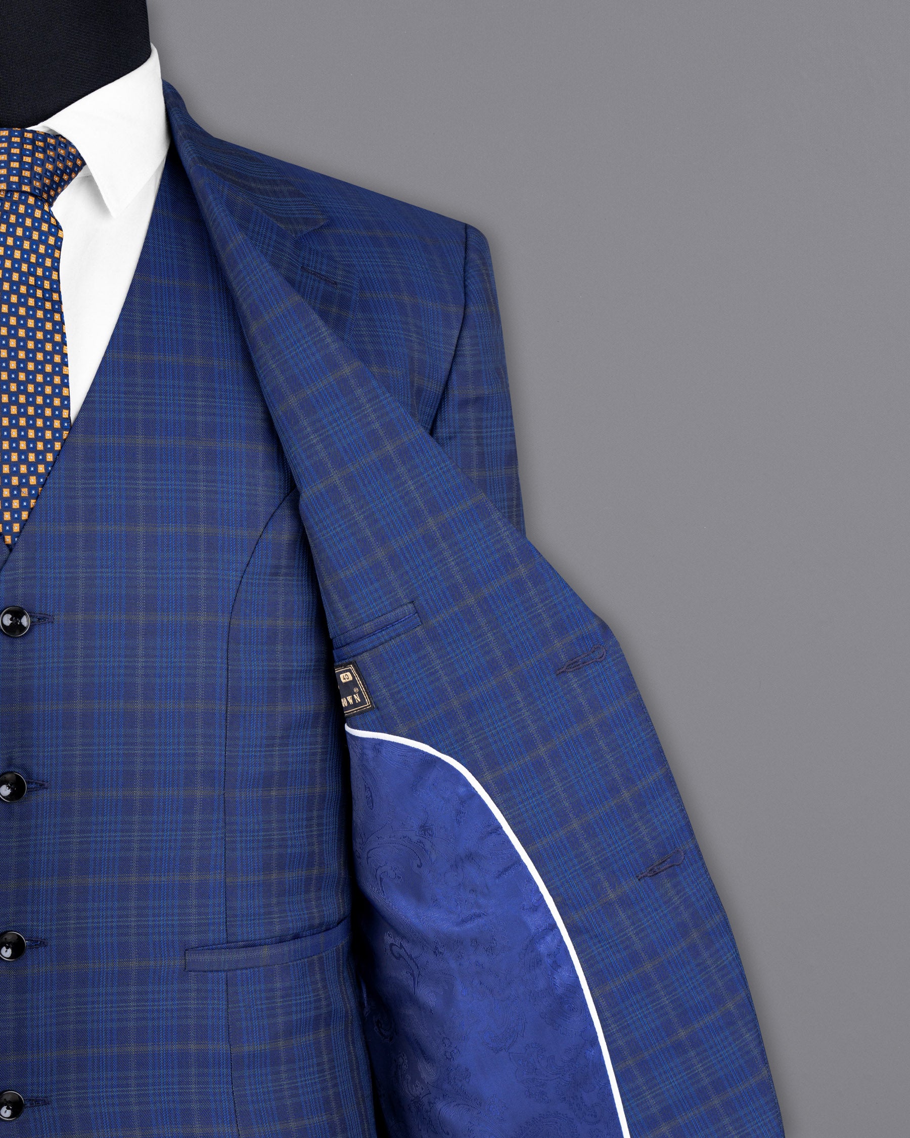 Cloud Burst Blue Plaid Wool Rich Suit ST1592-SB-36, ST1592-SB-38, ST1592-SB-40, ST1592-SB-42, ST1592-SB-44, ST1592-SB-46, ST1592-SB-48, ST1592-SB-50, ST1592-SB-52, ST1592-SB-54, ST1592-SB-56, ST1592-SB-58, ST1592-SB-60