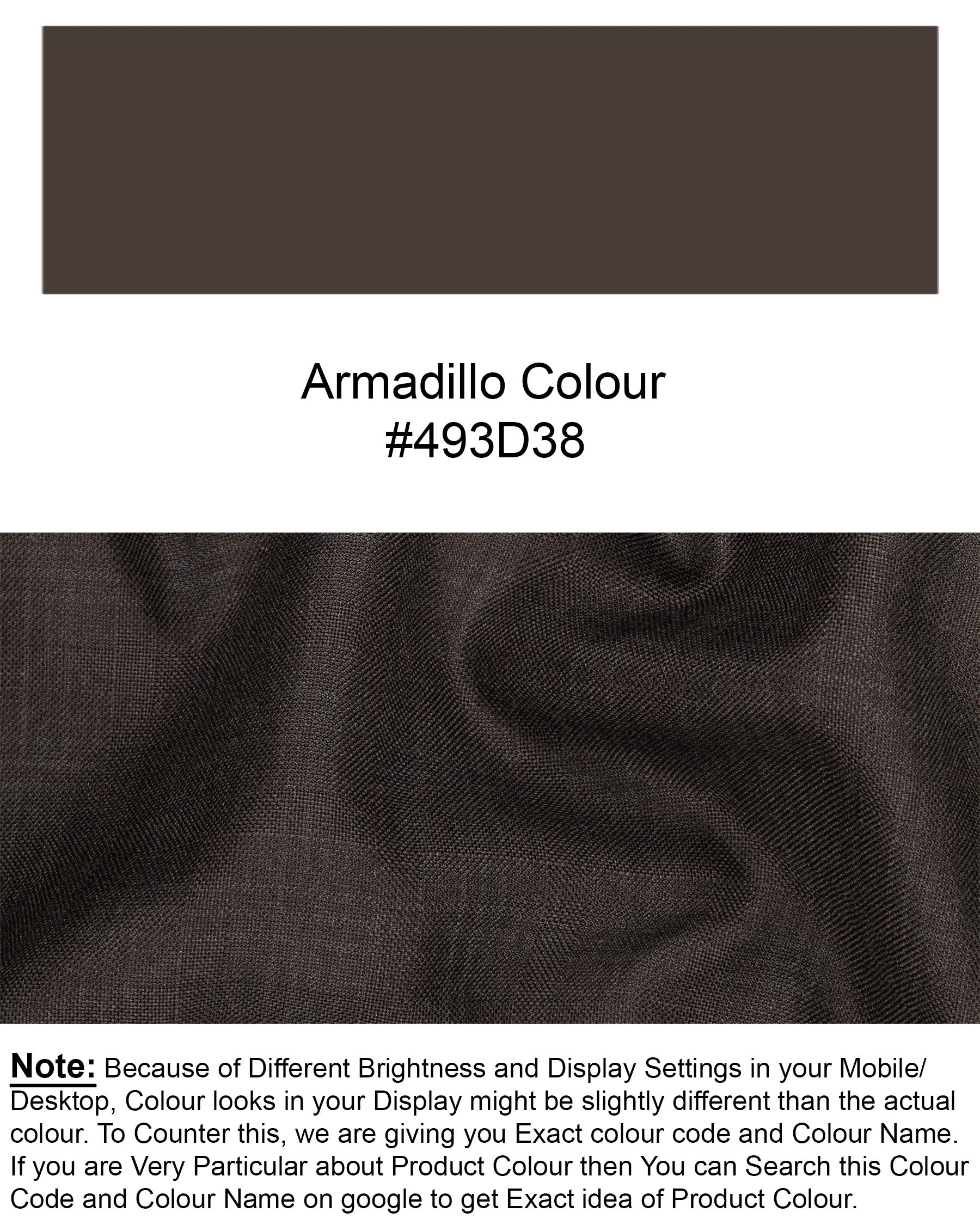 Armadillo Brown subtle windowpane Cross Buttoned Wool Rich Bandhgala Suit ST1598-CBG2-36, ST1598-CBG2-38, ST1598-CBG2-40, ST1598-CBG2-42, ST1598-CBG2-44, ST1598-CBG2-46, ST1598-CBG2-48, ST1598-CBG2-50, ST1598-CBG2-52, ST1598-CBG2-54, ST1598-CBG2-56, ST1598-CBG2-58, ST1598-CBG2-60