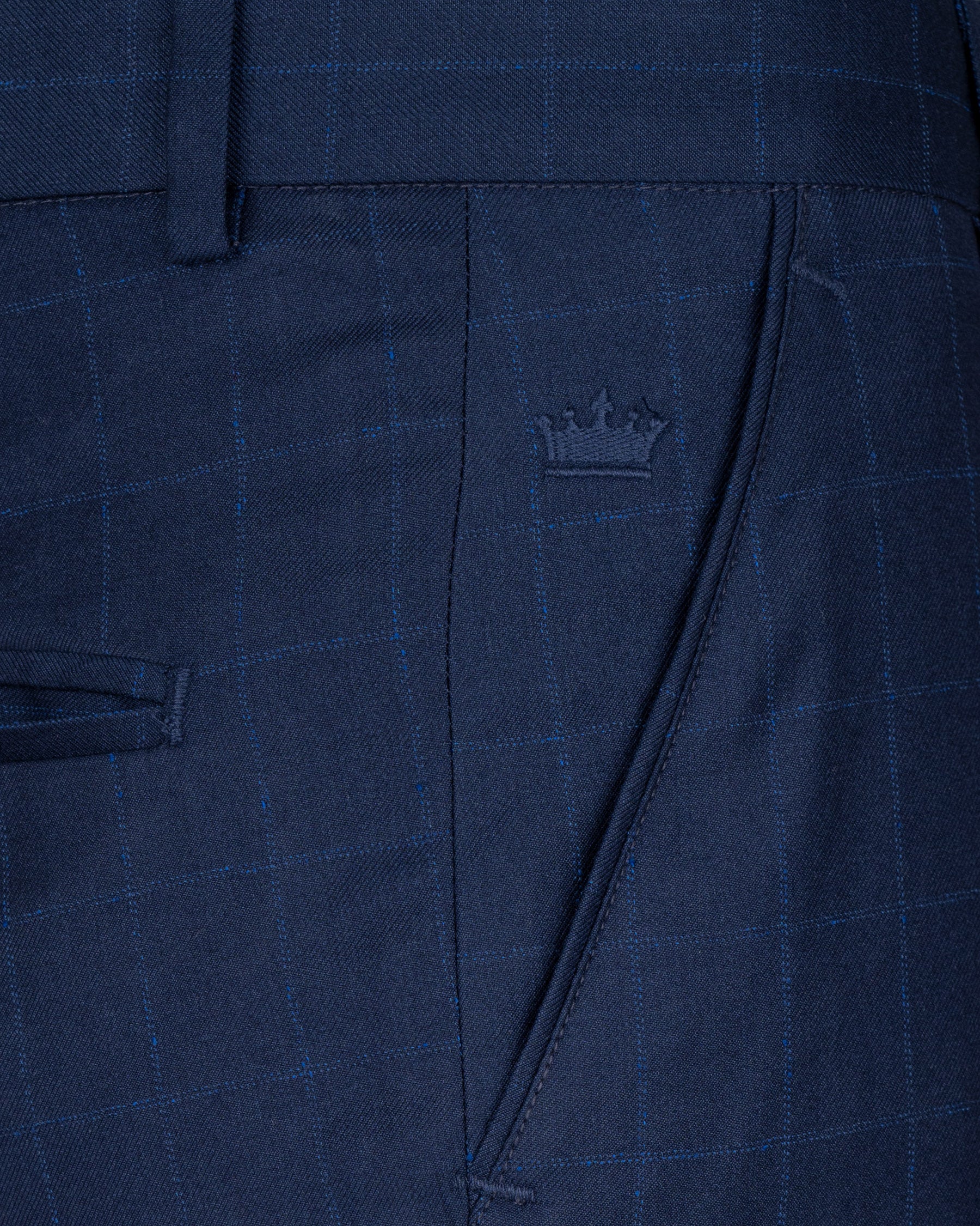 Big Stone Blue Super fine Subtle Checkered Wool Rich Suit ST1606-SB-36, ST1606-SB-38, ST1606-SB-40, ST1606-SB-42, ST1606-SB-44, ST1606-SB-46, ST1606-SB-48, ST1606-SB-50, ST1606-SB-52, ST1606-SB-54, ST1606-SB-56, ST1606-SB-58, ST1606-SB-60