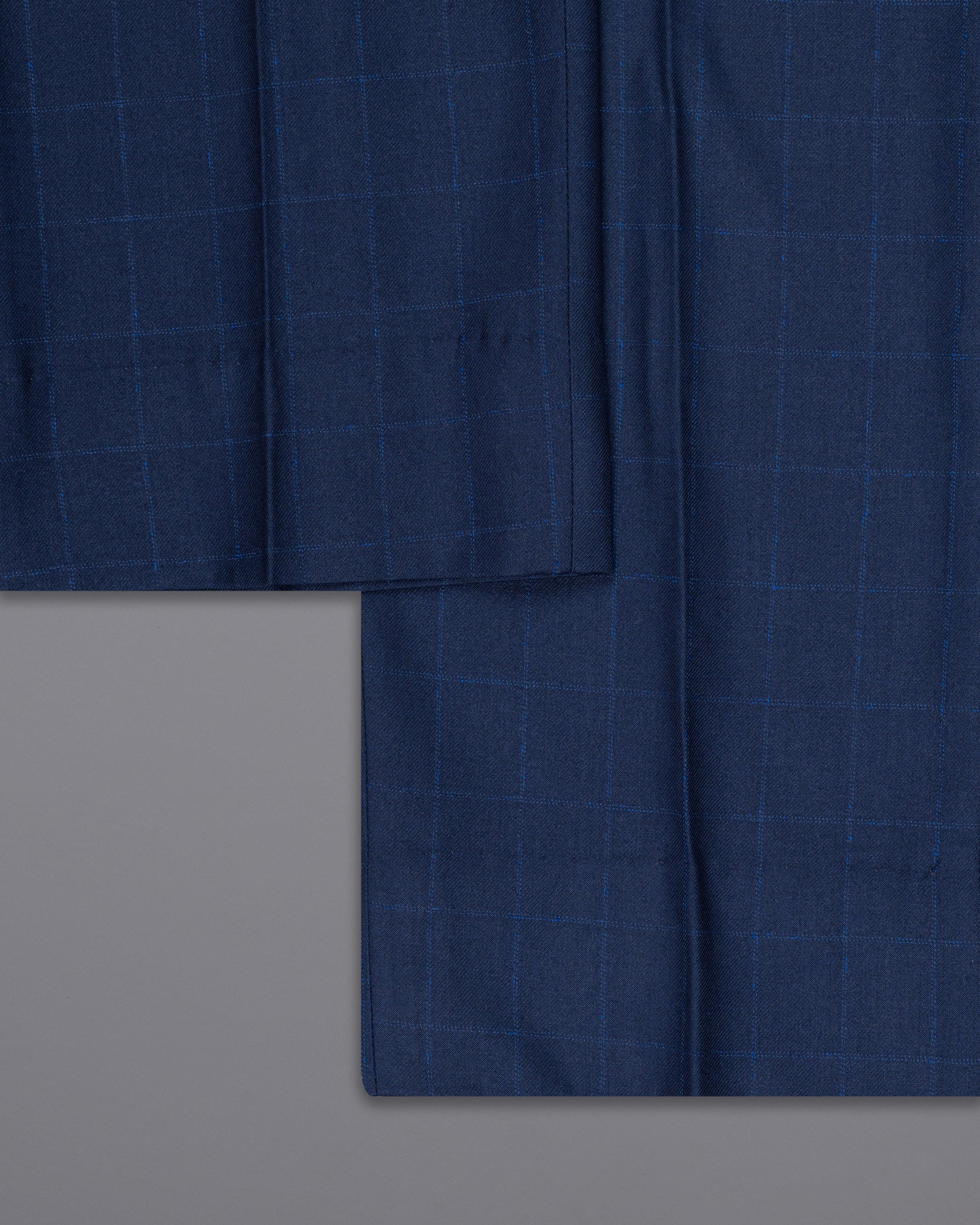 Big Stone Blue Super fine Subtle Checkered Wool Rich Suit ST1606-SB-36, ST1606-SB-38, ST1606-SB-40, ST1606-SB-42, ST1606-SB-44, ST1606-SB-46, ST1606-SB-48, ST1606-SB-50, ST1606-SB-52, ST1606-SB-54, ST1606-SB-56, ST1606-SB-58, ST1606-SB-60